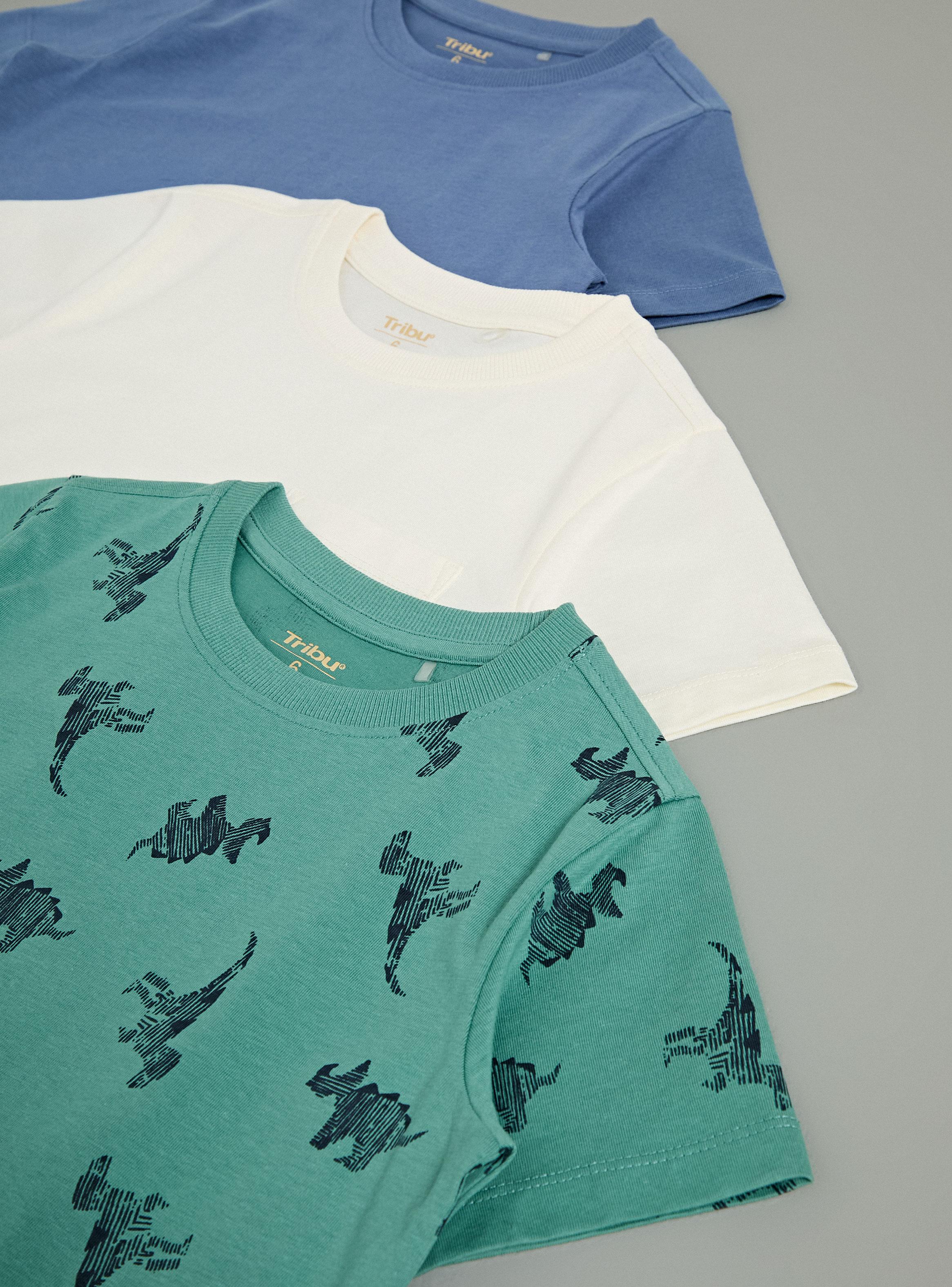 Polera 3 Pack Cuello Redondo Distinto Diseño-2