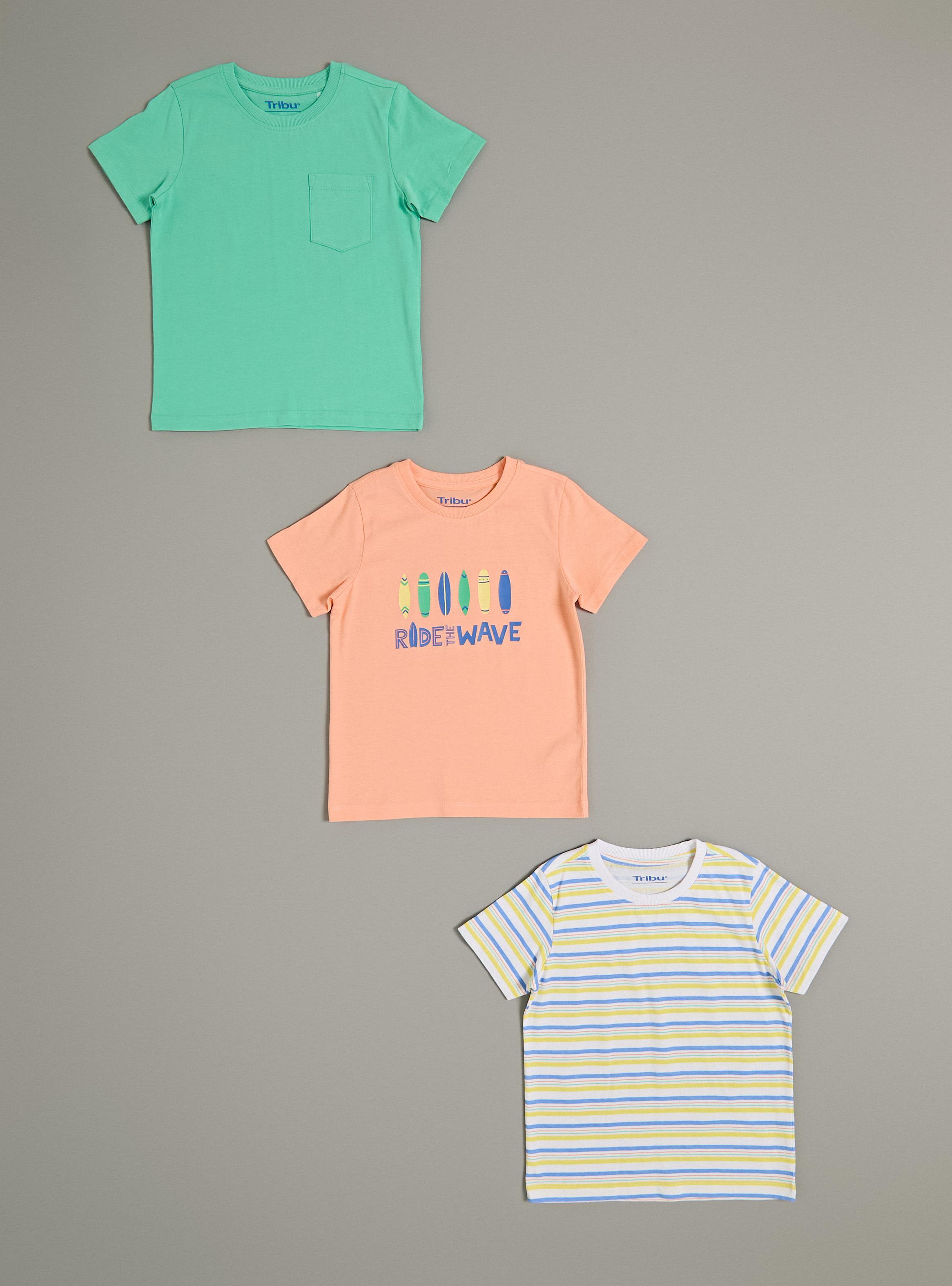 Polera 3 Pack Cuello Redondo Distinto Diseño-0
