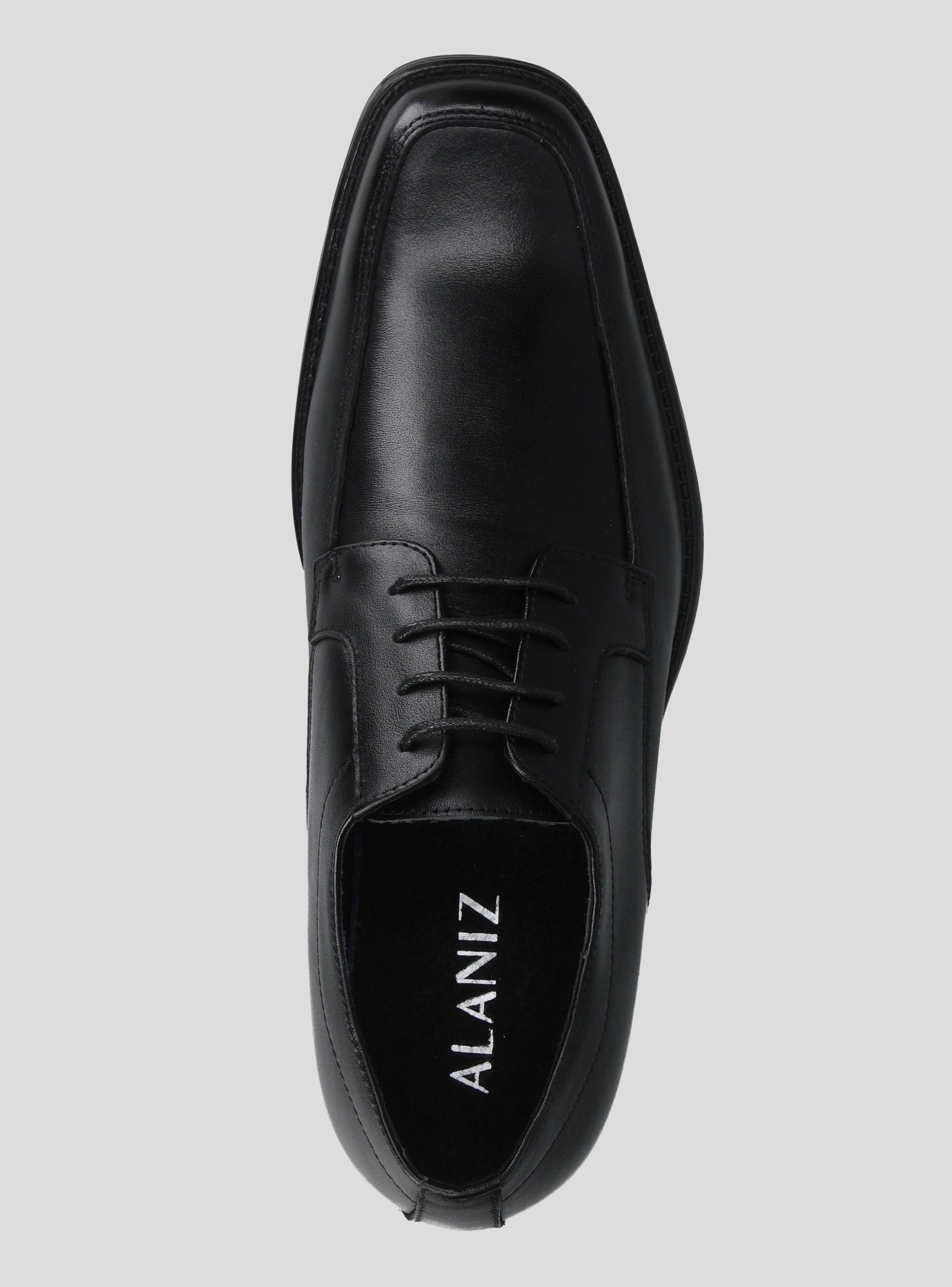 Zapato Formal Punta Cuadrada Cuero Hombre-3