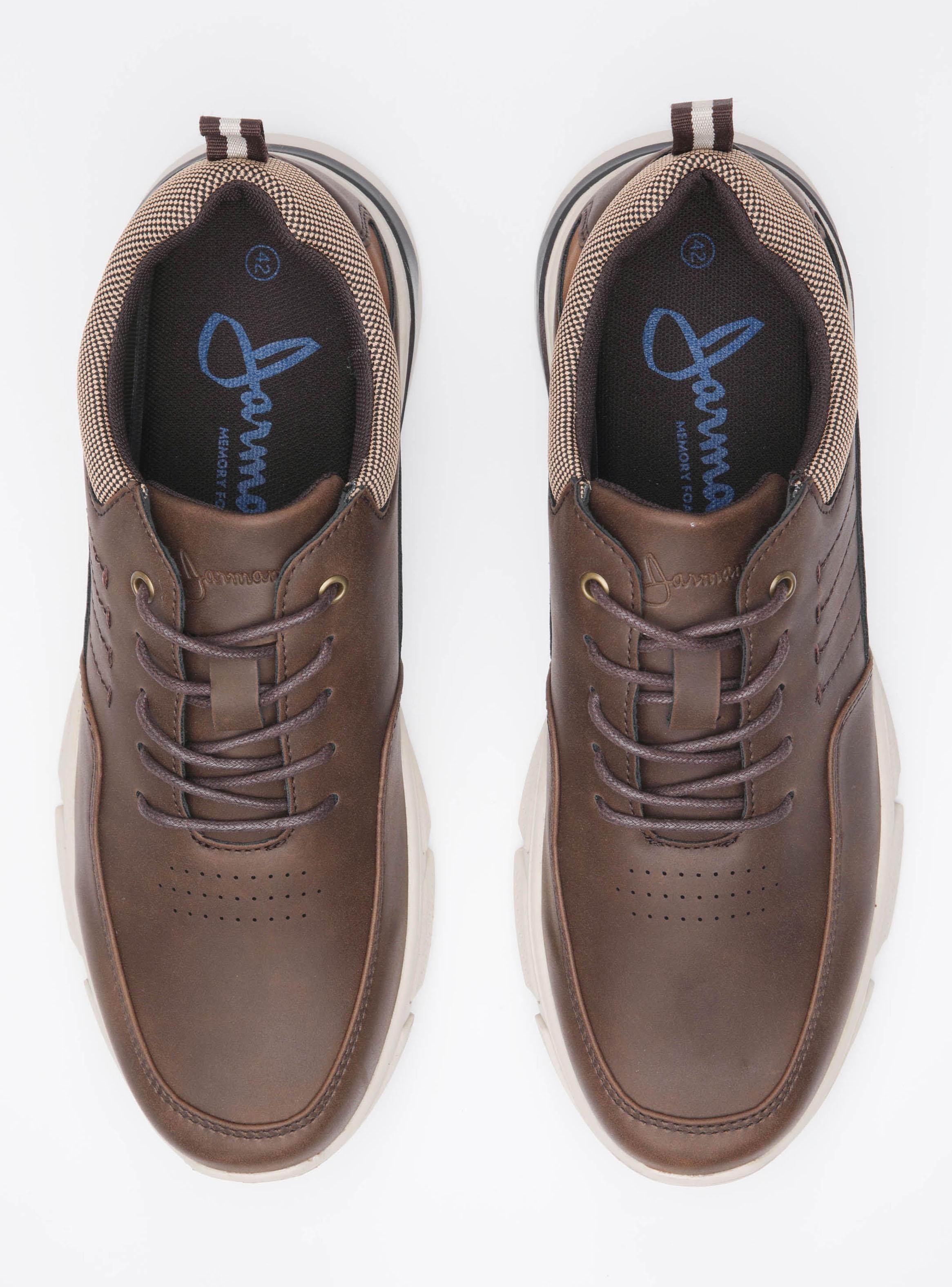 Zapato Casual Hombre Volga Cuero Sintético Café-3