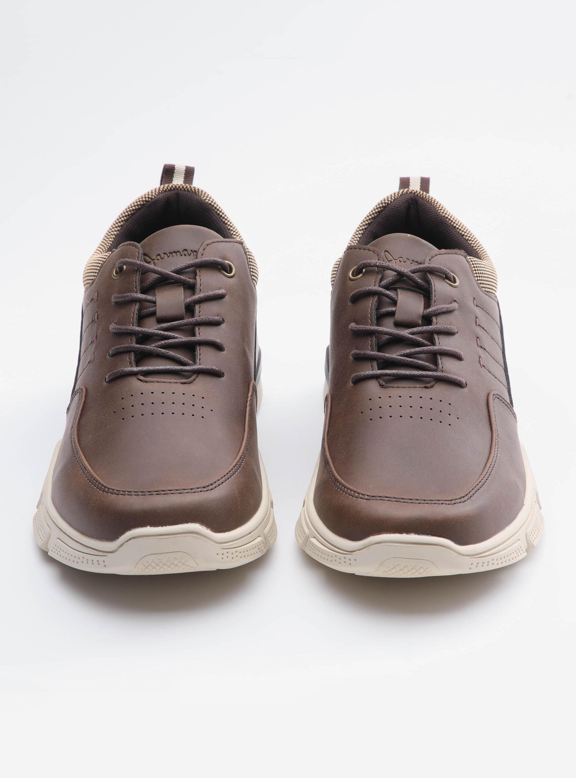 Zapato Casual Hombre Volga Cuero Sintético Café-2