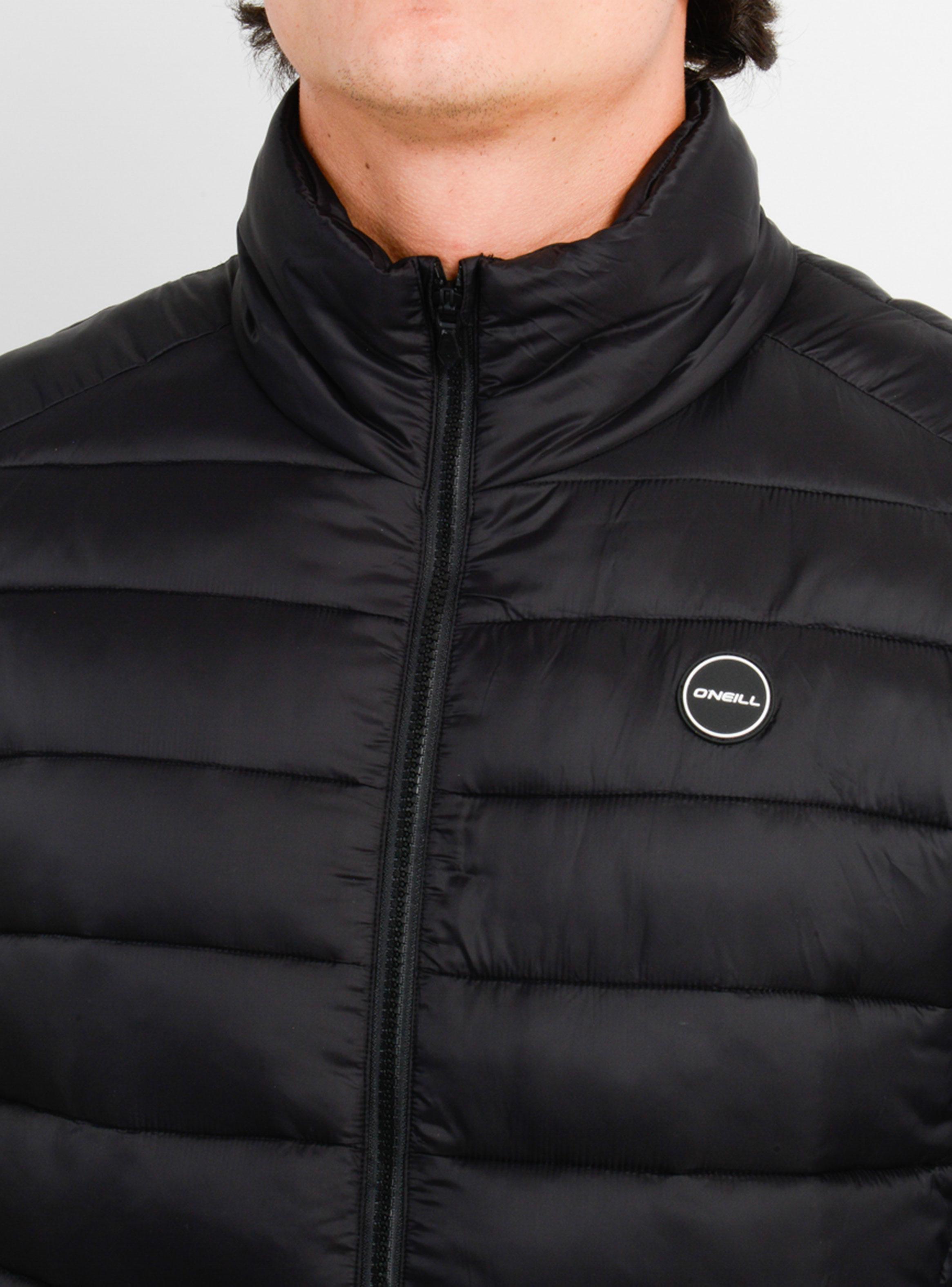 Parka Acolchada Cuello Alto Unicolor-4