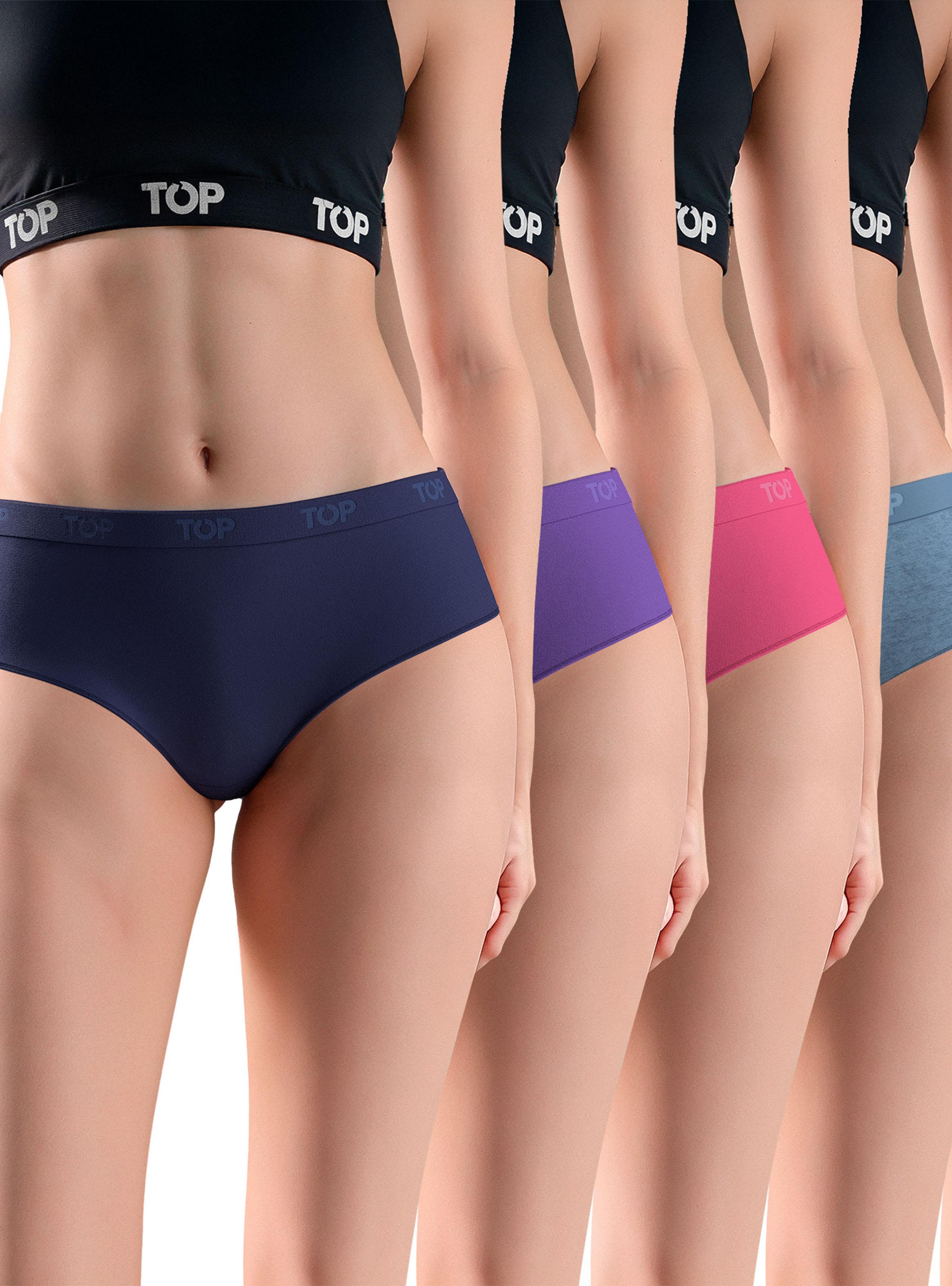 Pack 5 Calzón Algodón Color Liso 206-0