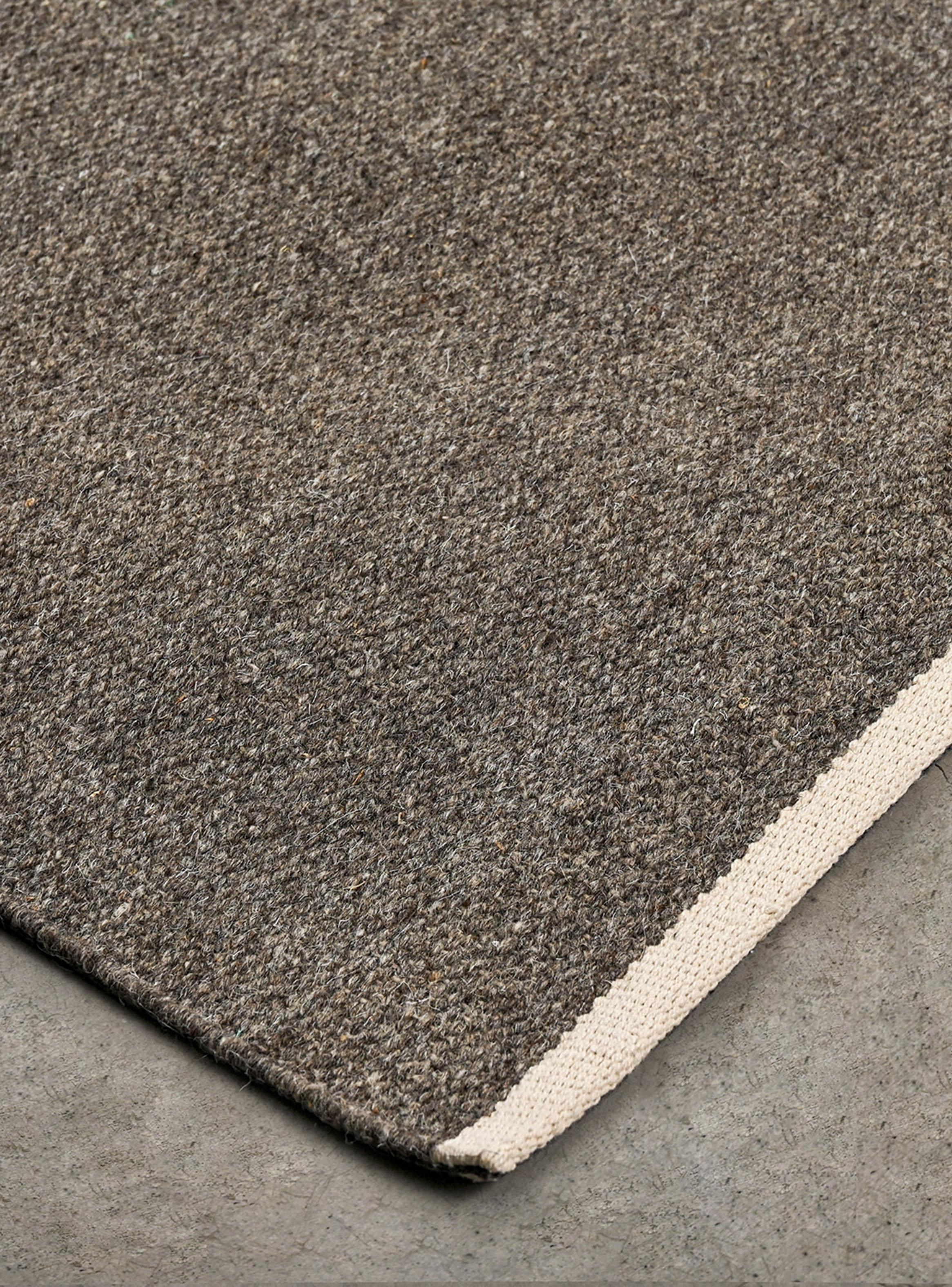 Alfombra Lana Gris 160x235 cm-1