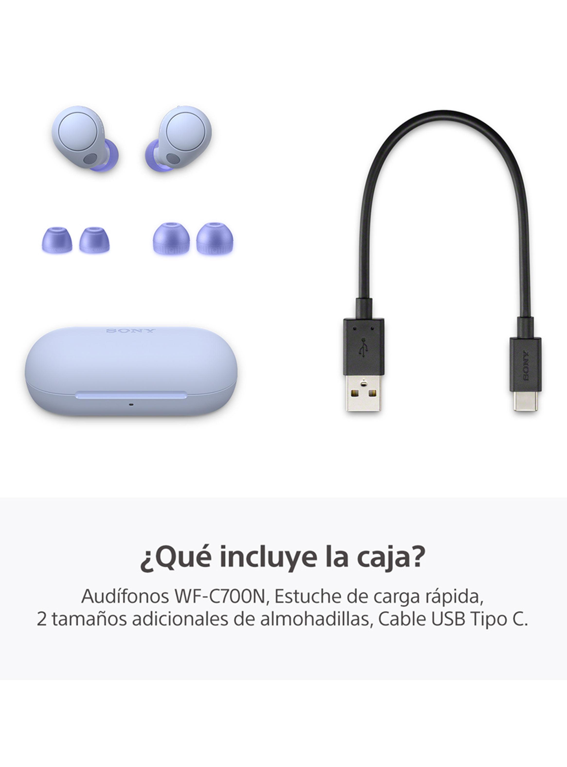 Audífonos Bluetooth Noise Cancelling WF-C700N Violeta-1