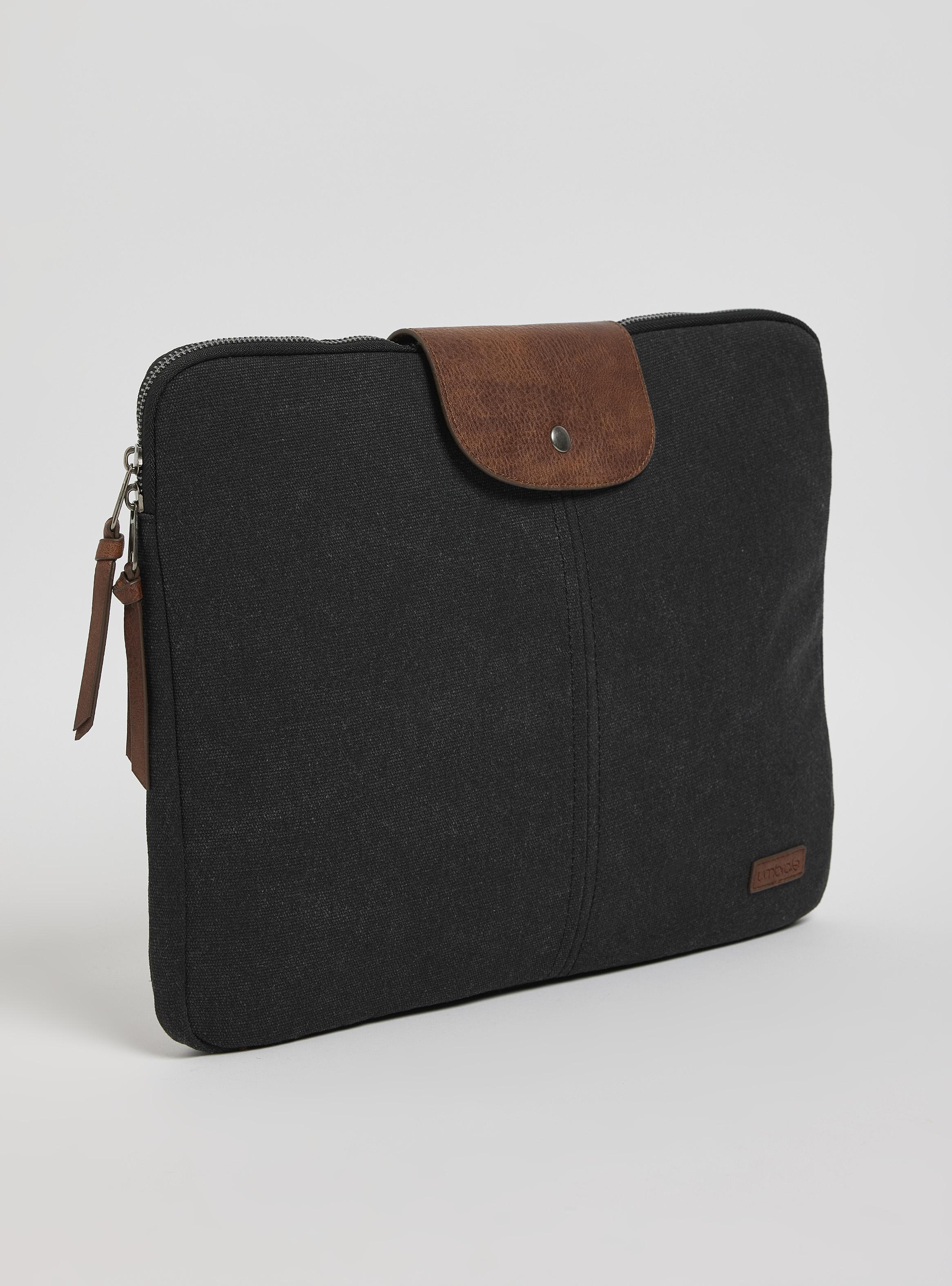 Funda Notebook Canvas y Detalles en Cuero-3