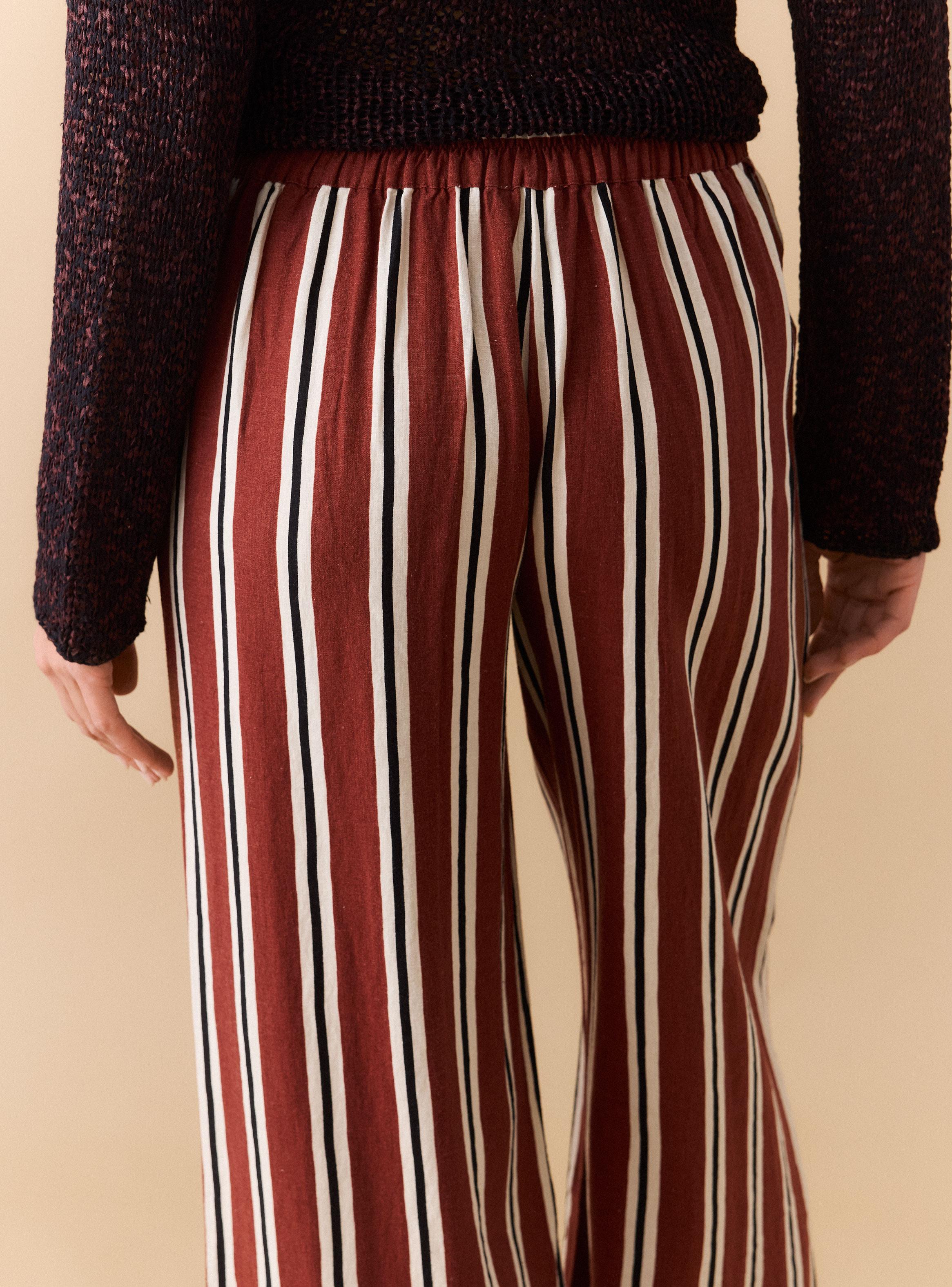 Pantalón con Lino Diseño Stripes-3