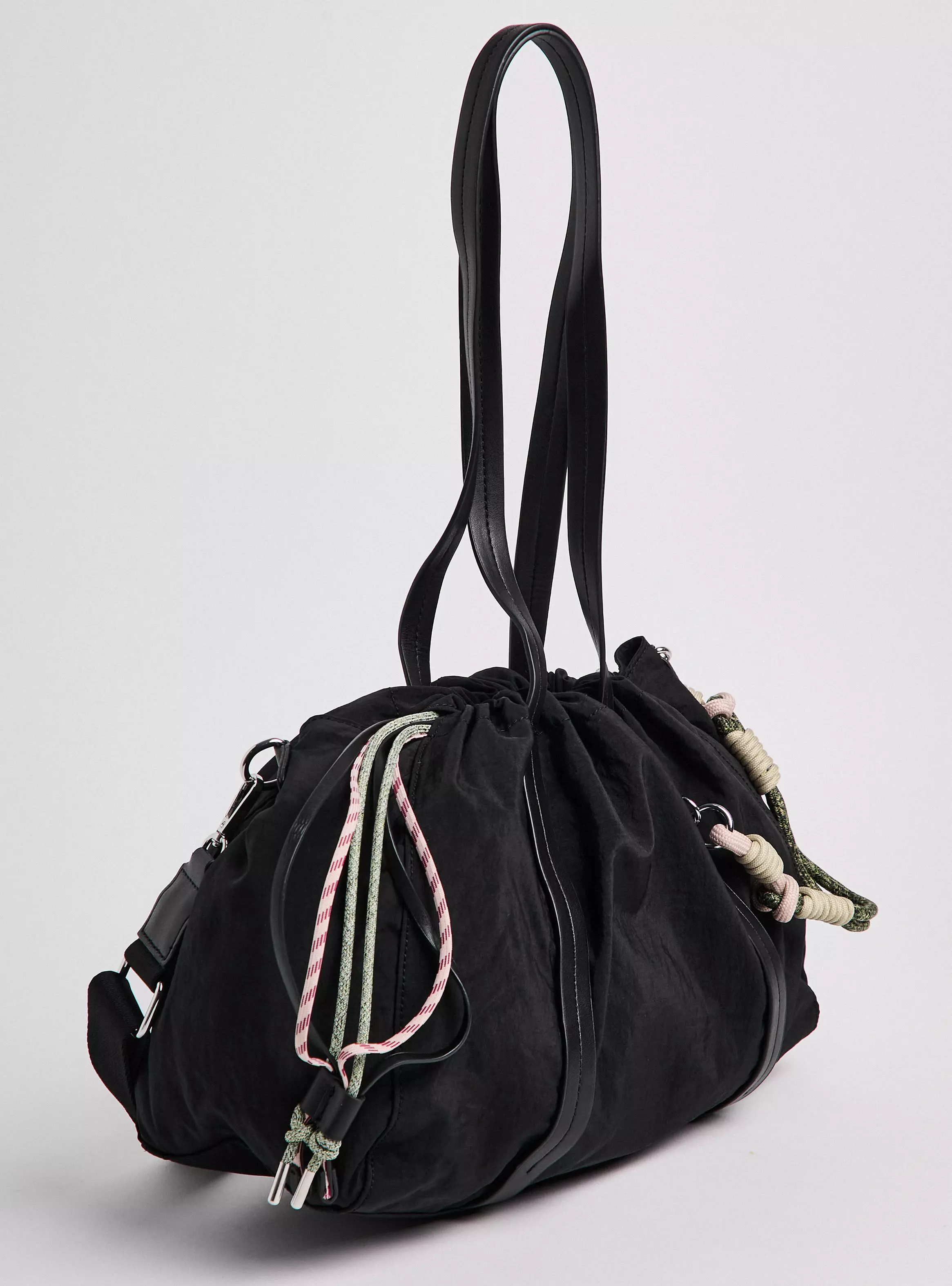 Cartera de Hombro Tipo Bolso Detalle Cuerdas-3