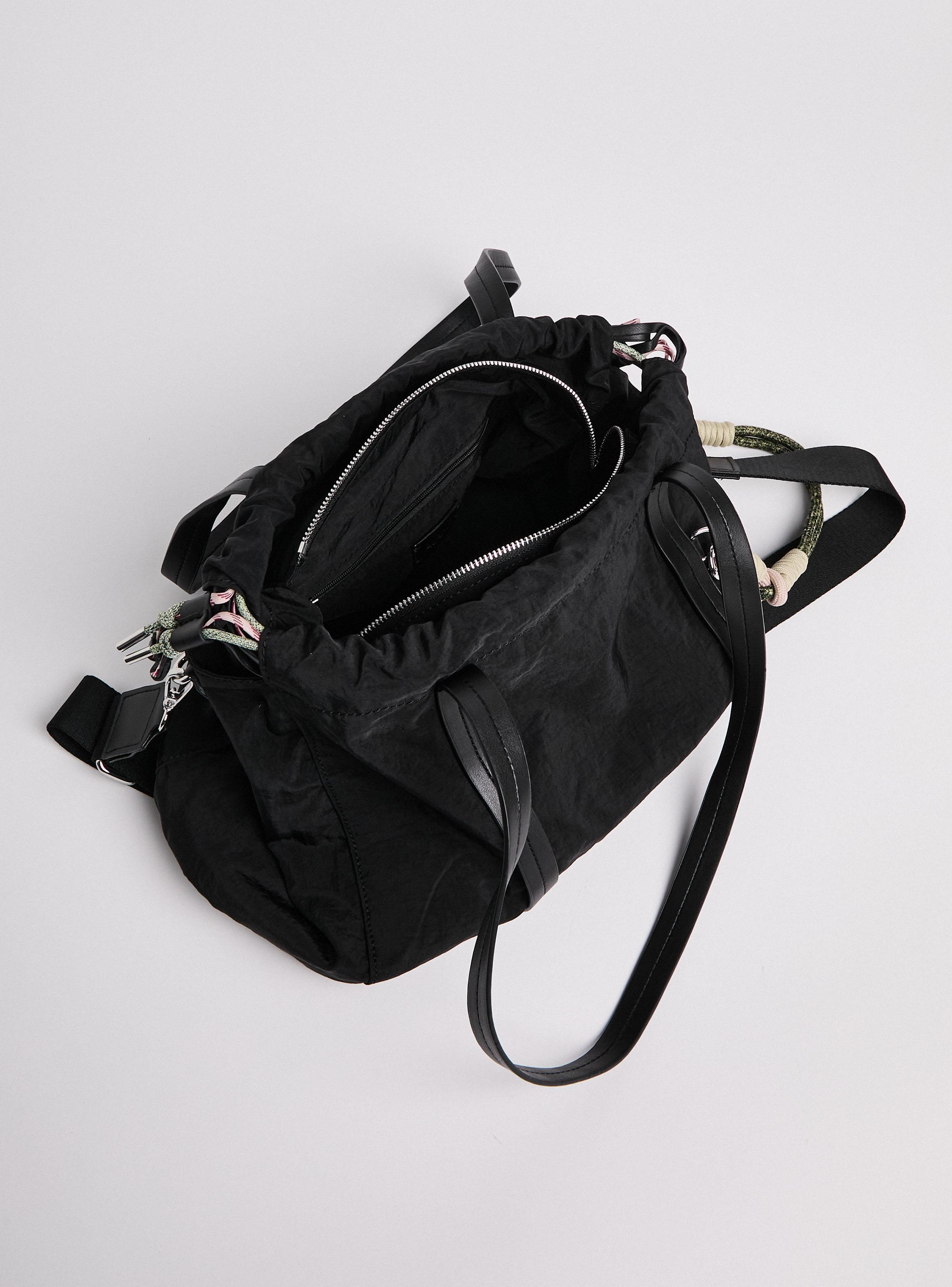 Cartera de Hombro Tipo Bolso Detalle Cuerdas-5