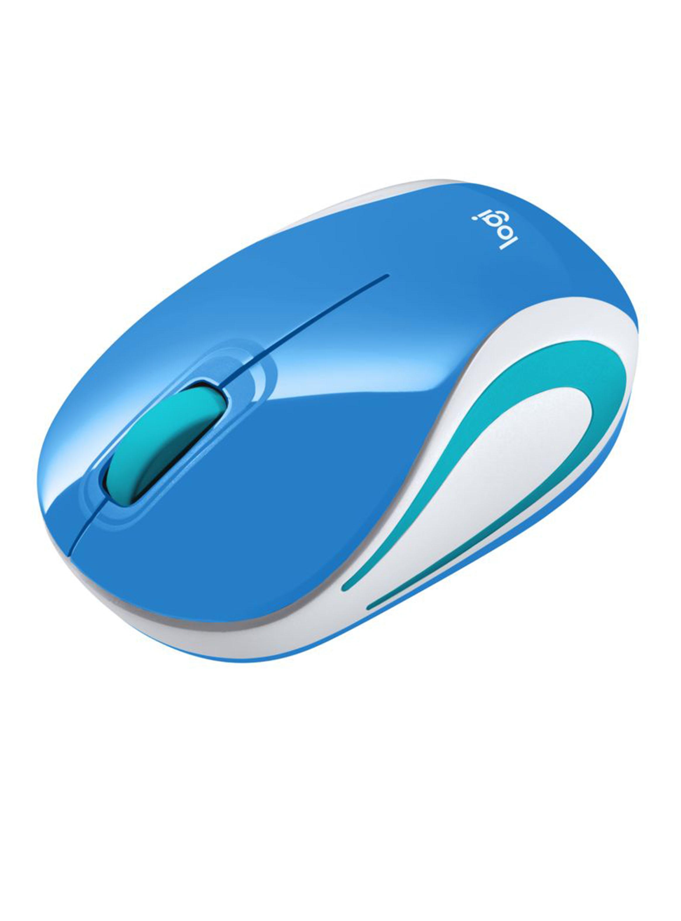 Mouse Logitech Inalámbrico M187 Celeste-2
