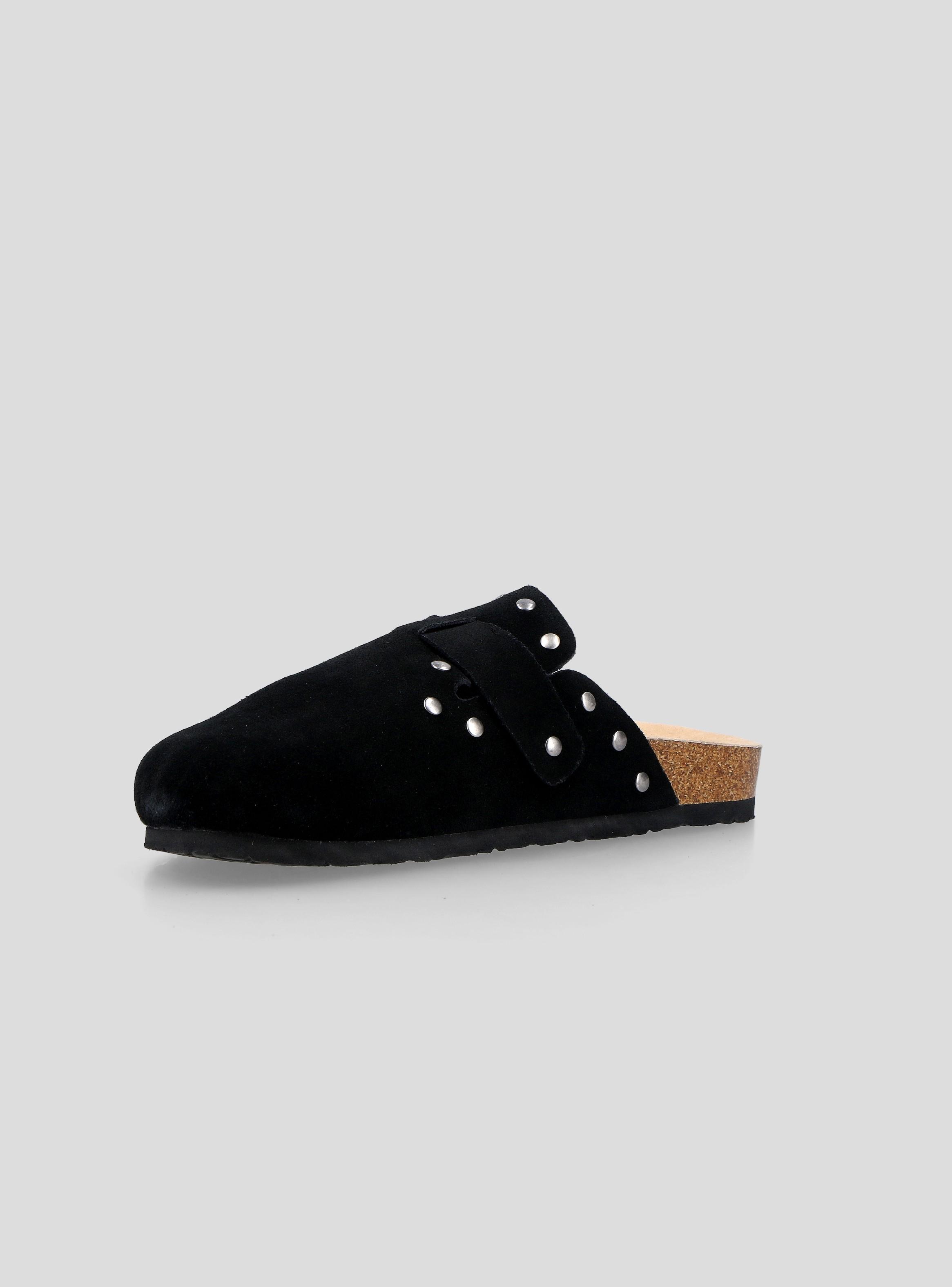 Zueco de Gamuza con Tachas Mujer-2