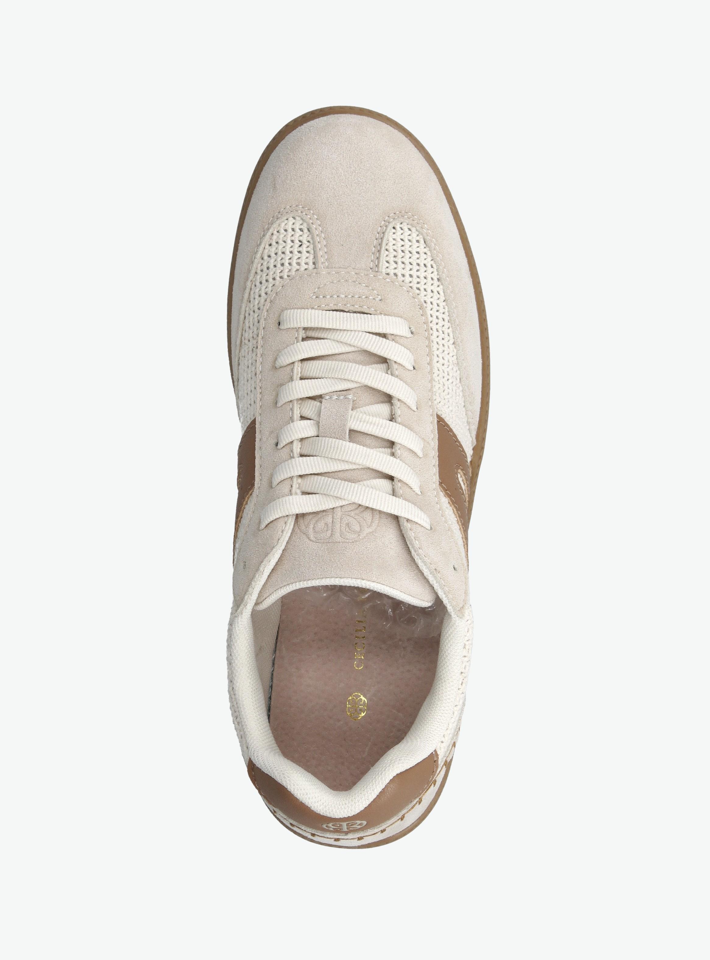 Zapatilla Urbana PU y Tela Diseño en Bitono Mujer-3
