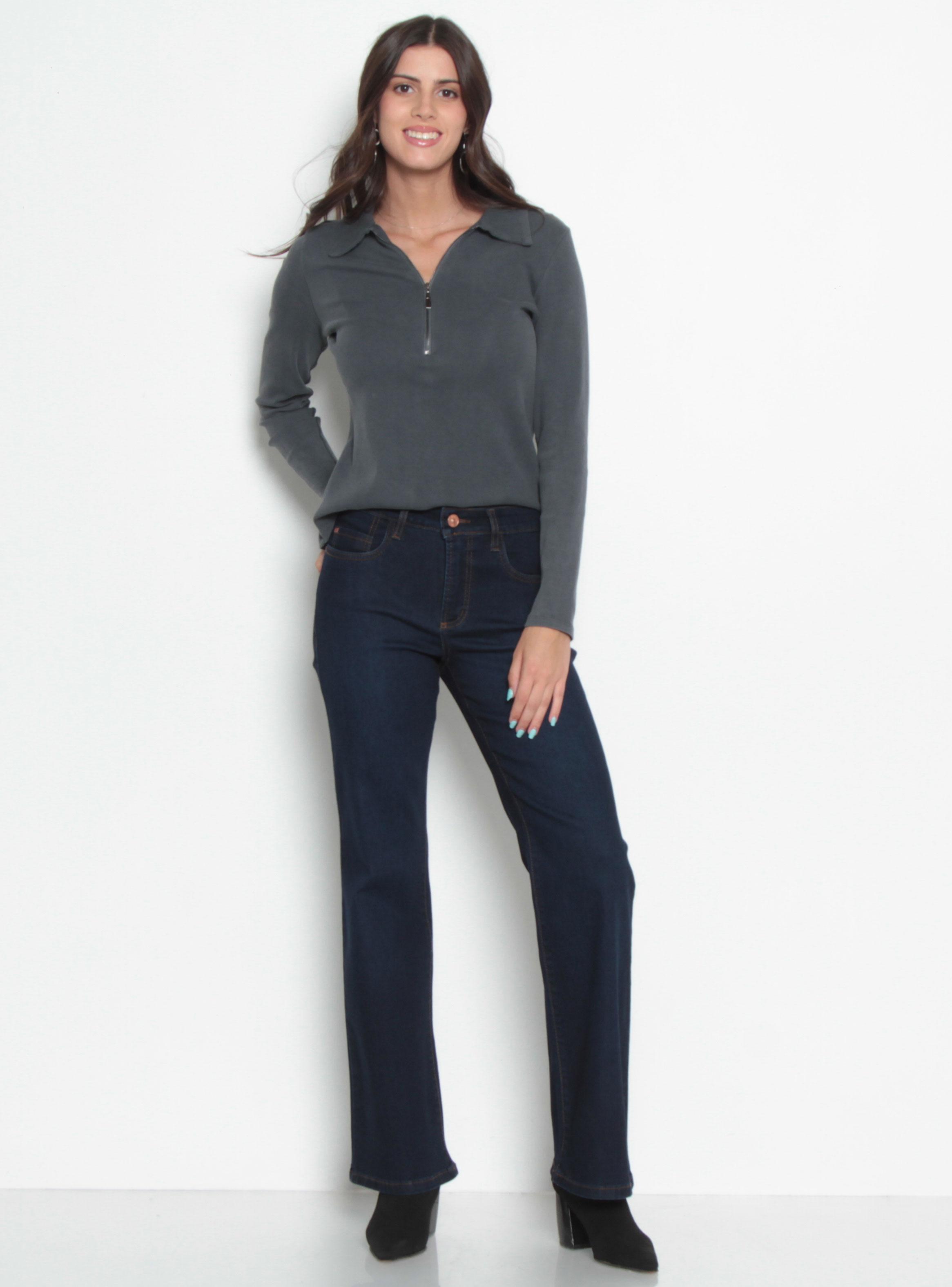 Jeans Básico Recto Pretina de 1 Botón Rp31-3