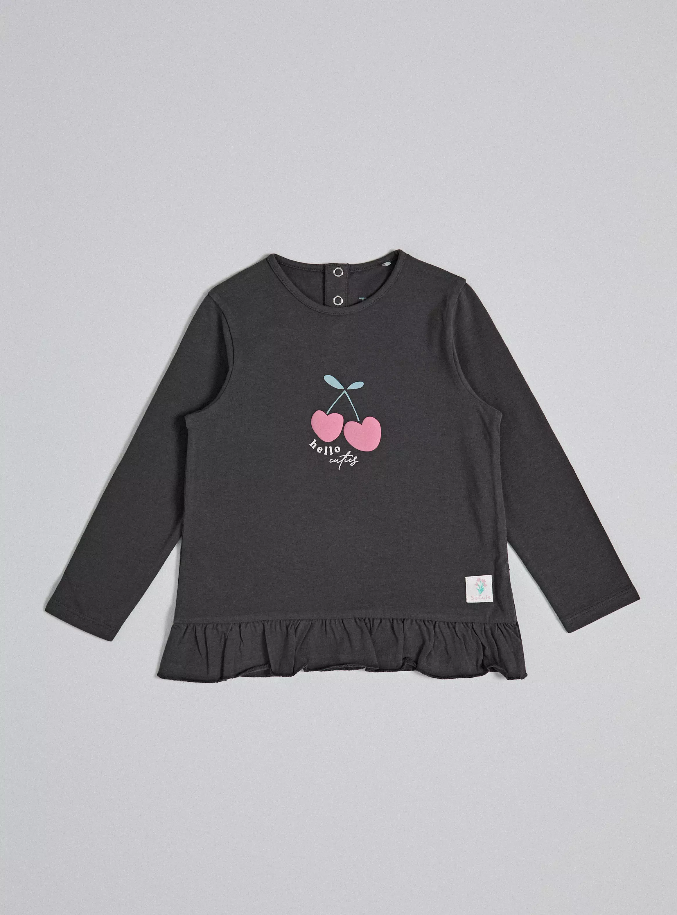 Polera con Vuelo Abajo y Estampado-1