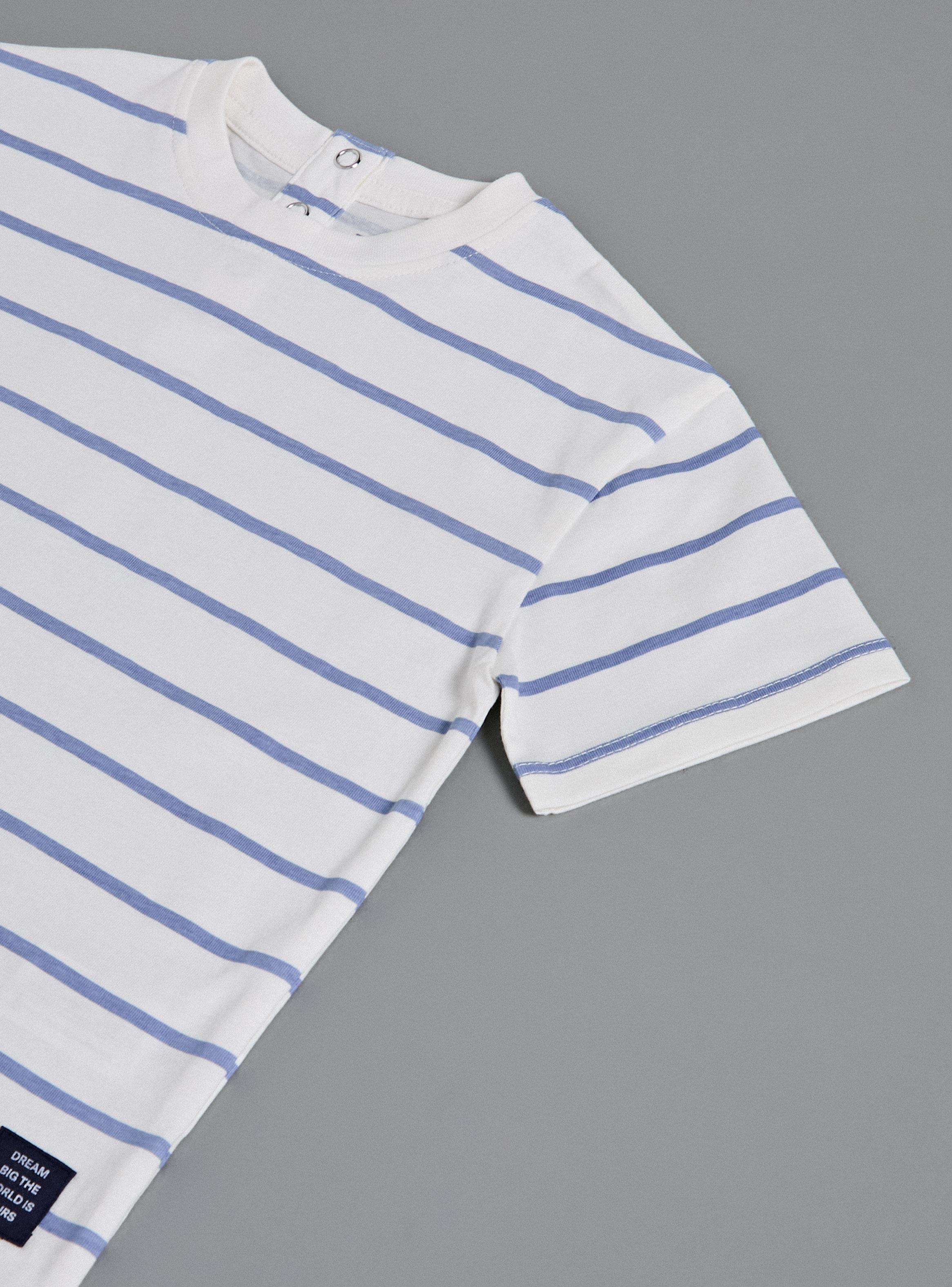 Polera Rayas Estampado Color-3