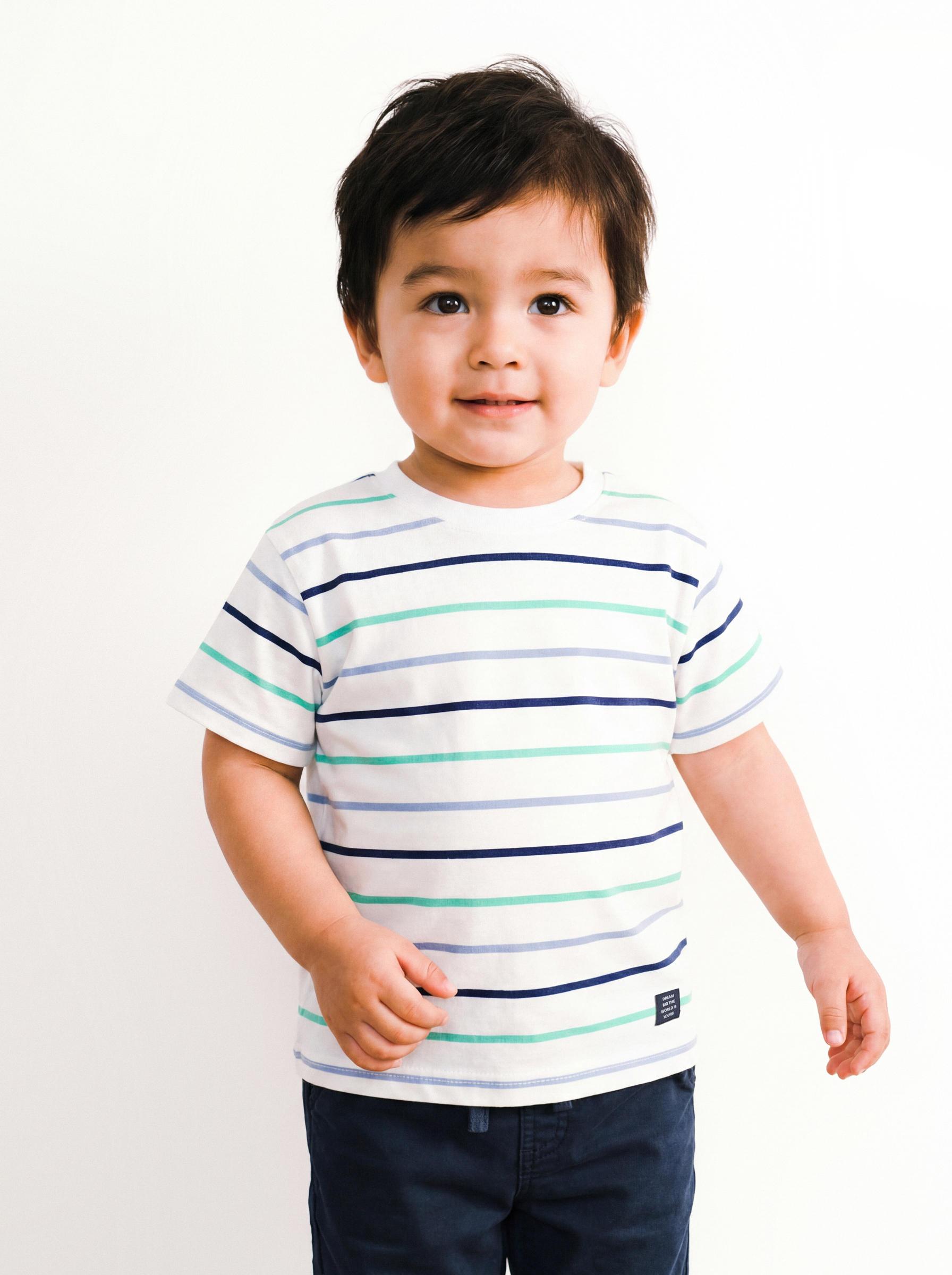 Polera Rayas Estampado Color-0