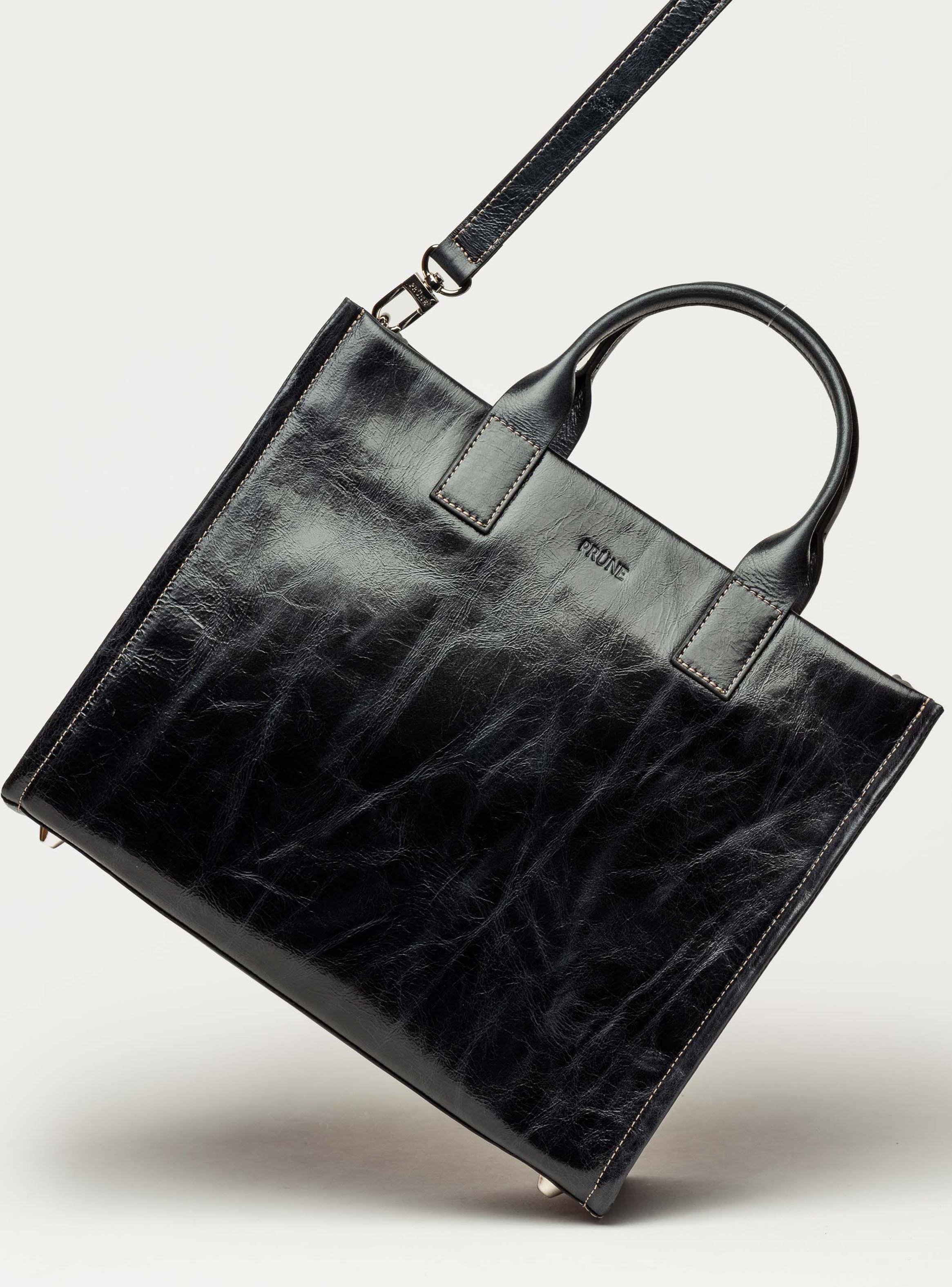 Cartera de Mano Capri Negro Grande-2