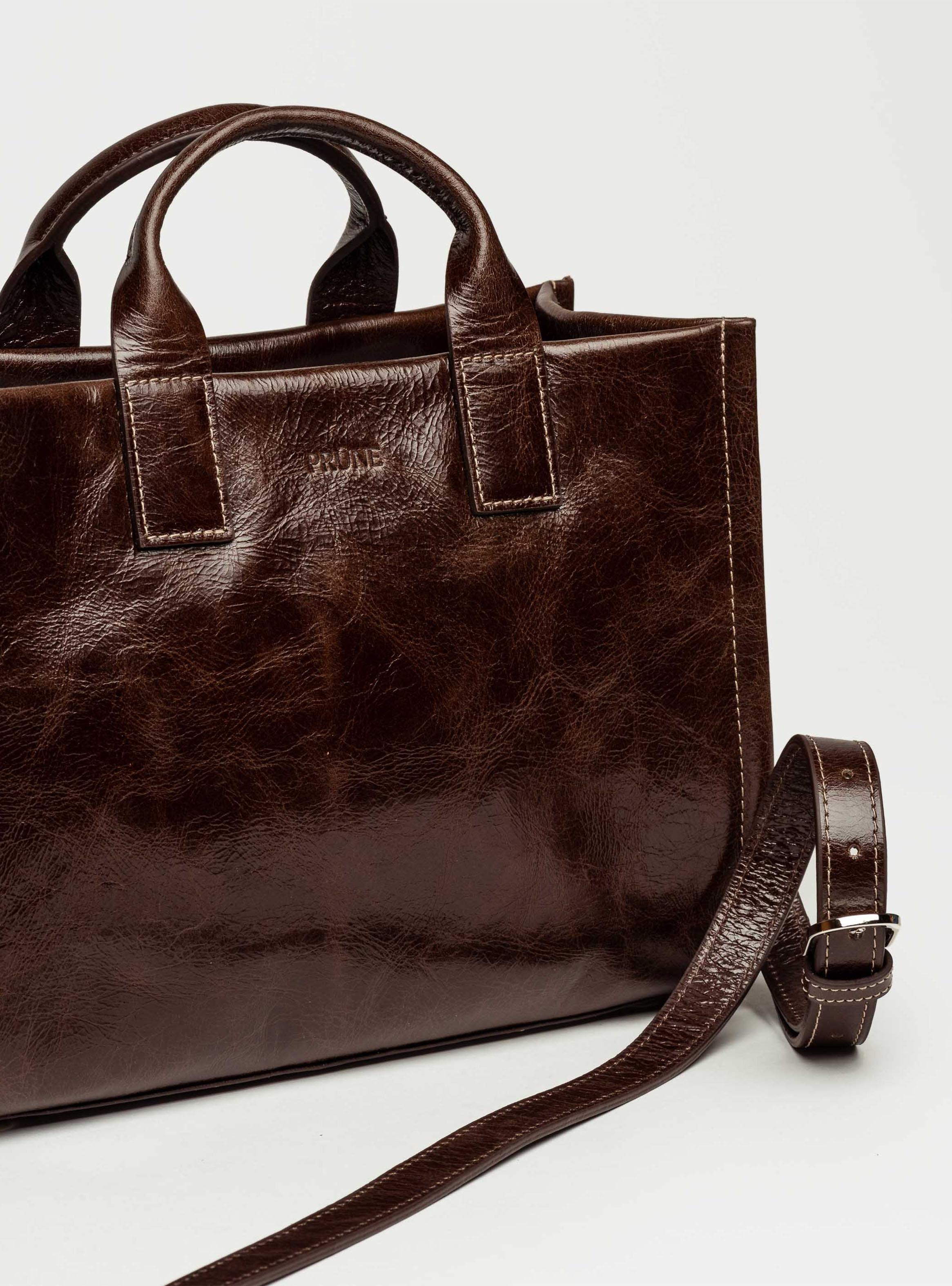 Cartera de Mano Capri Café Oscuro Chica-2