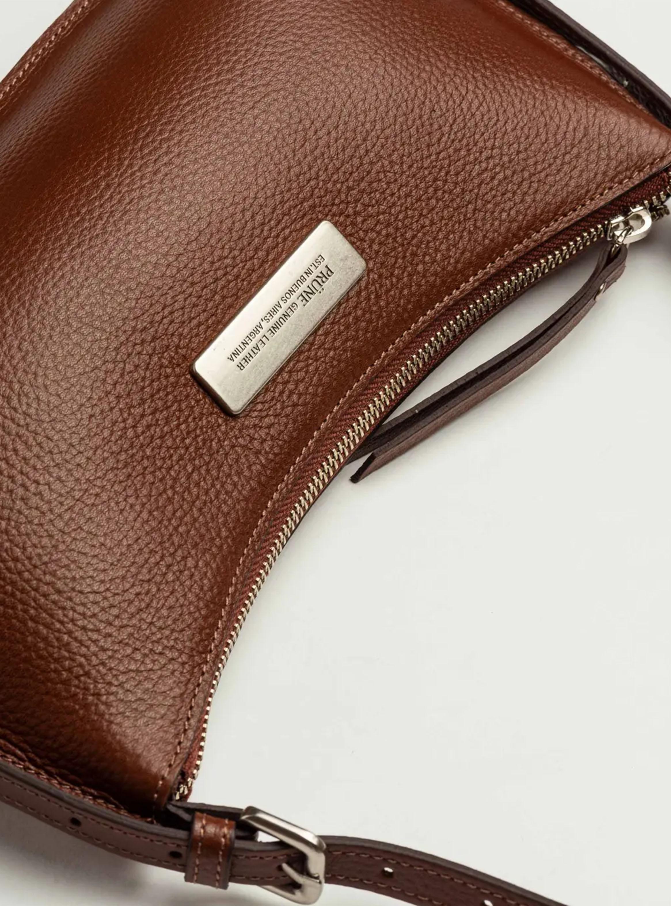 Cartera de Hombro Mia Cuero Café-2