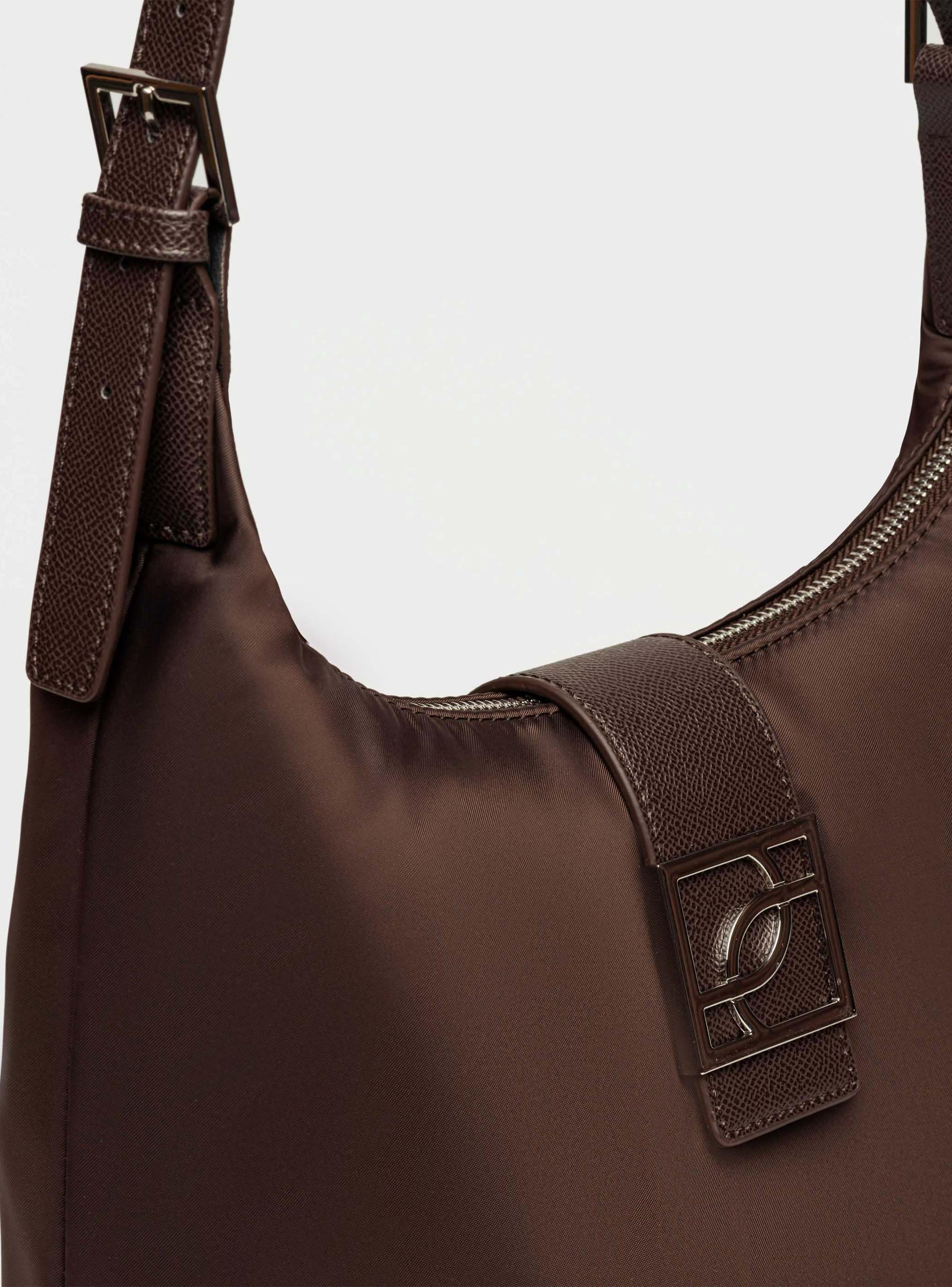Cartera de Hombro Bolso Signature Café-2