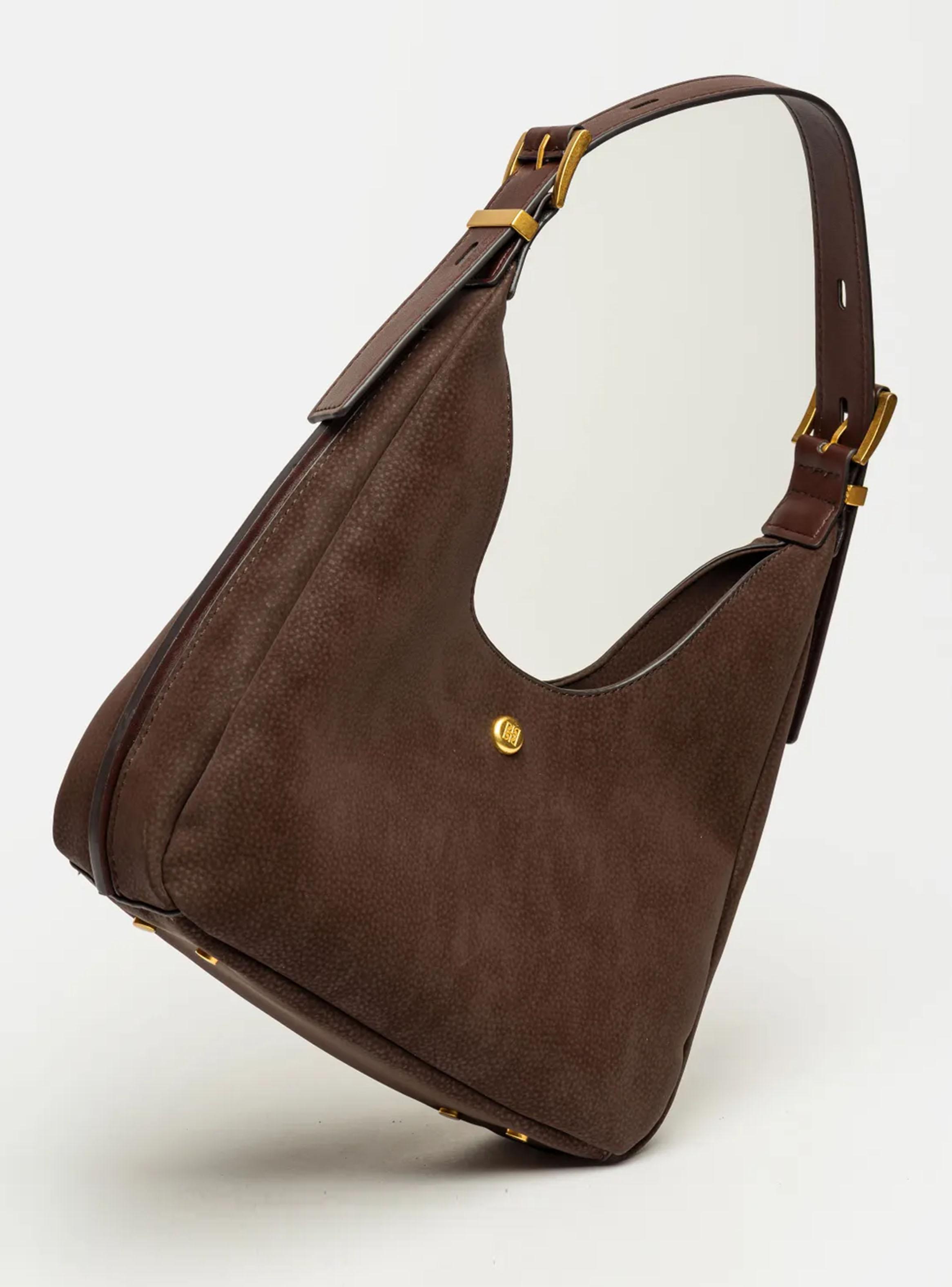 Cartera de Hombro Raw Café Oscuro-2