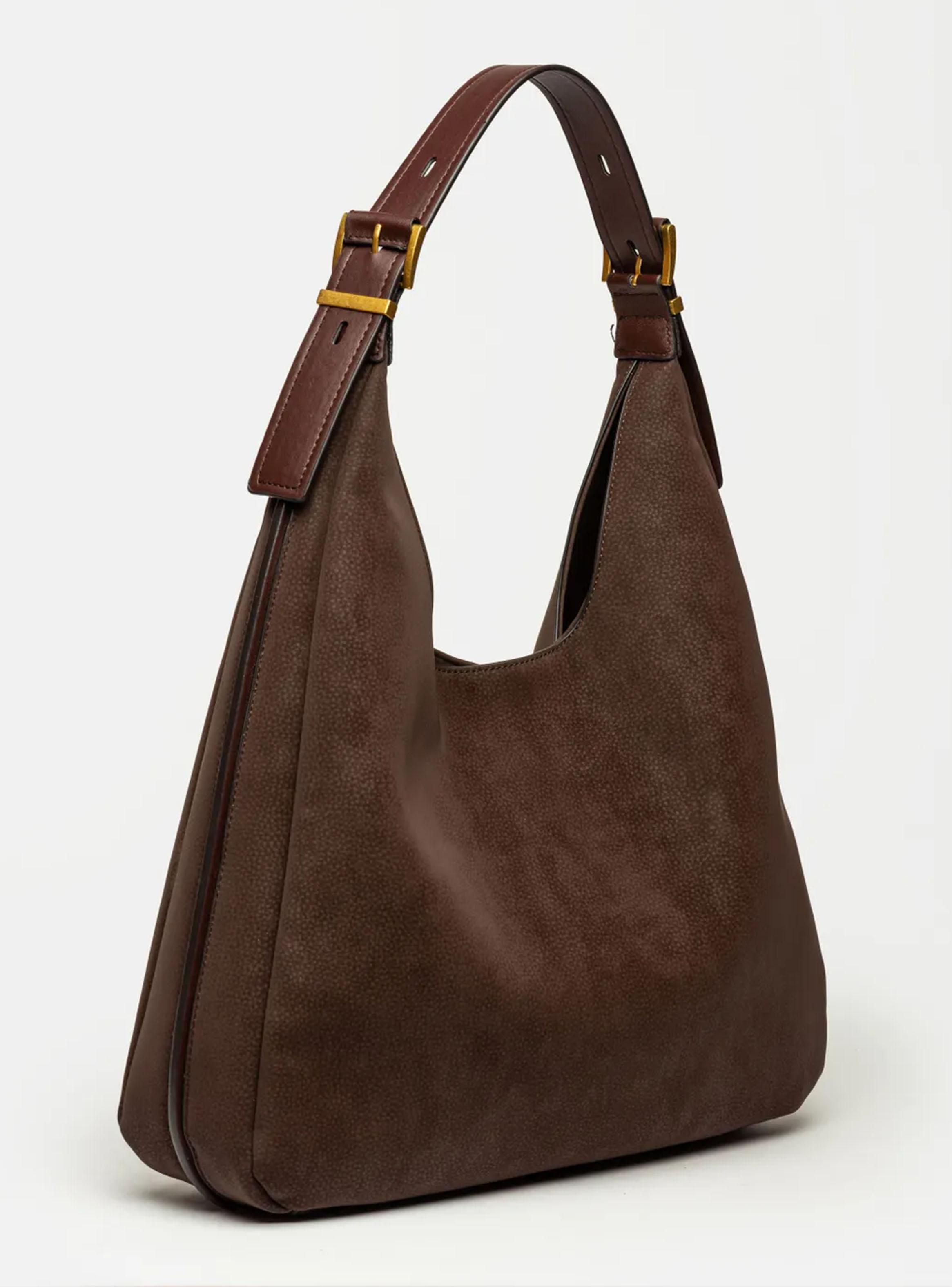 Cartera Tipo Bolso Raw Café Oscuro-2