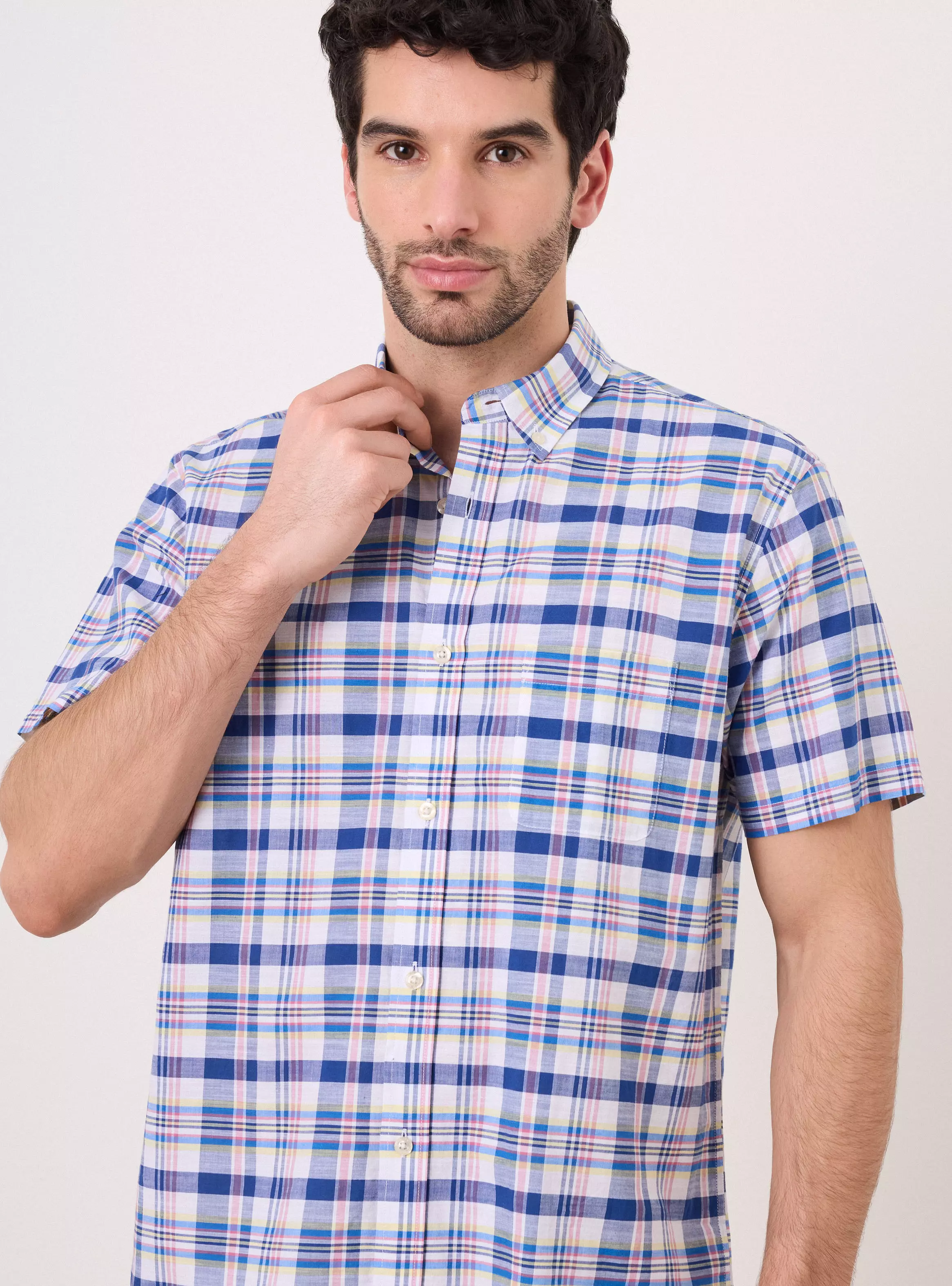 Camisa Manga Corta Cuadros-3