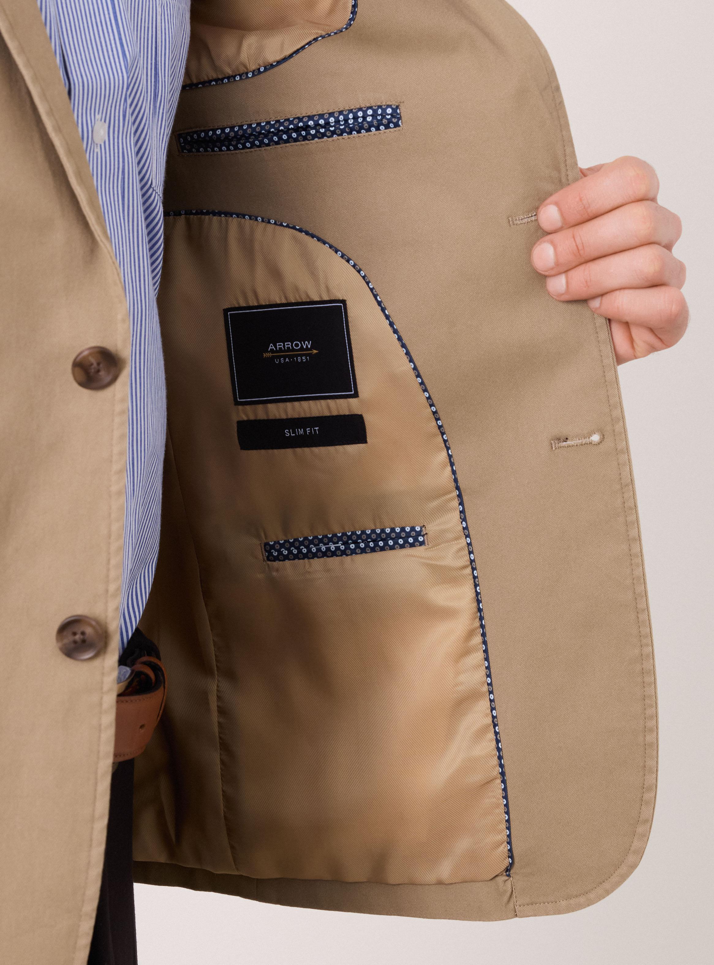 Vestón Recto Gabardina Spandex-3