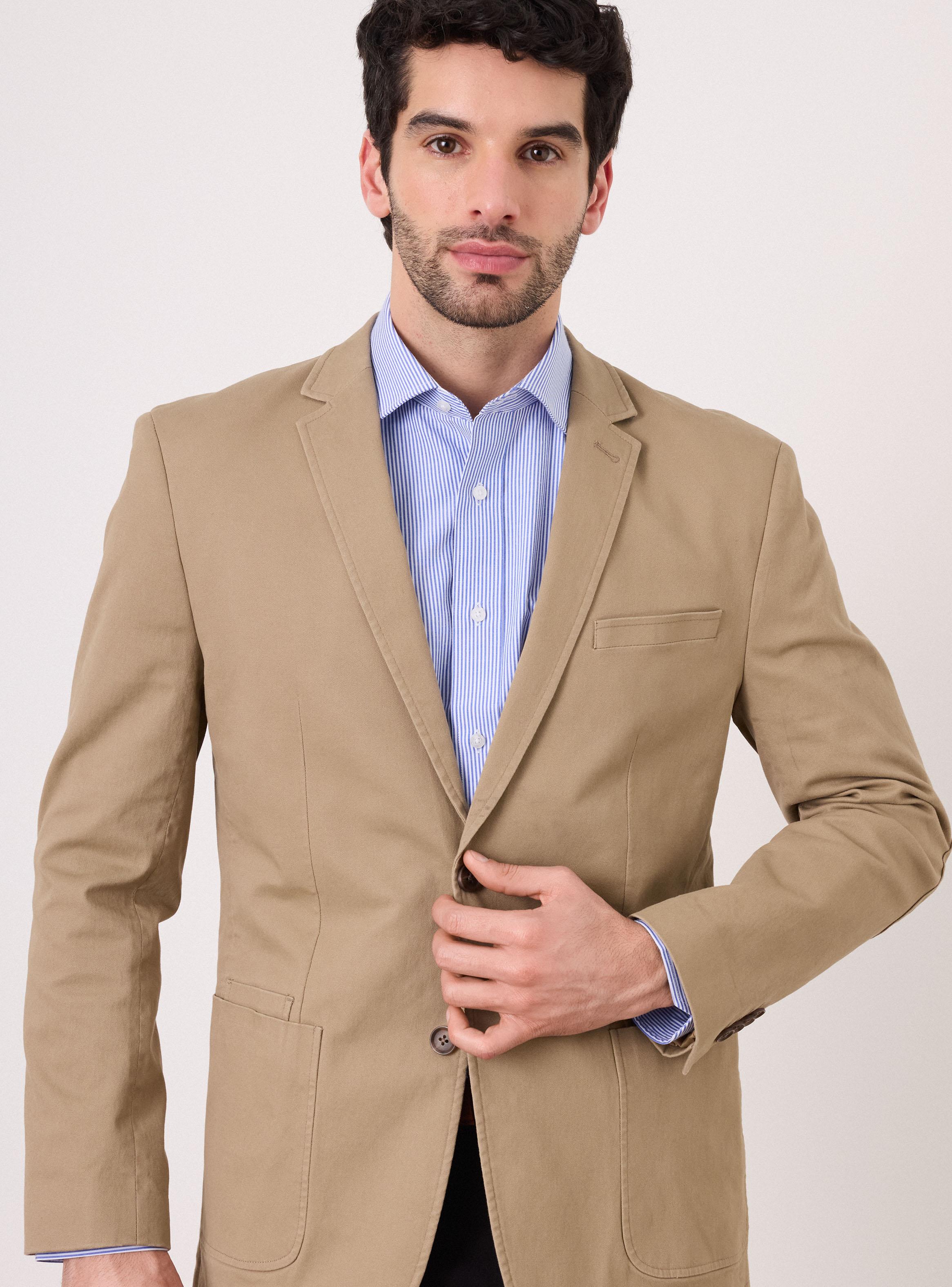 Vestón Recto Gabardina Spandex-2