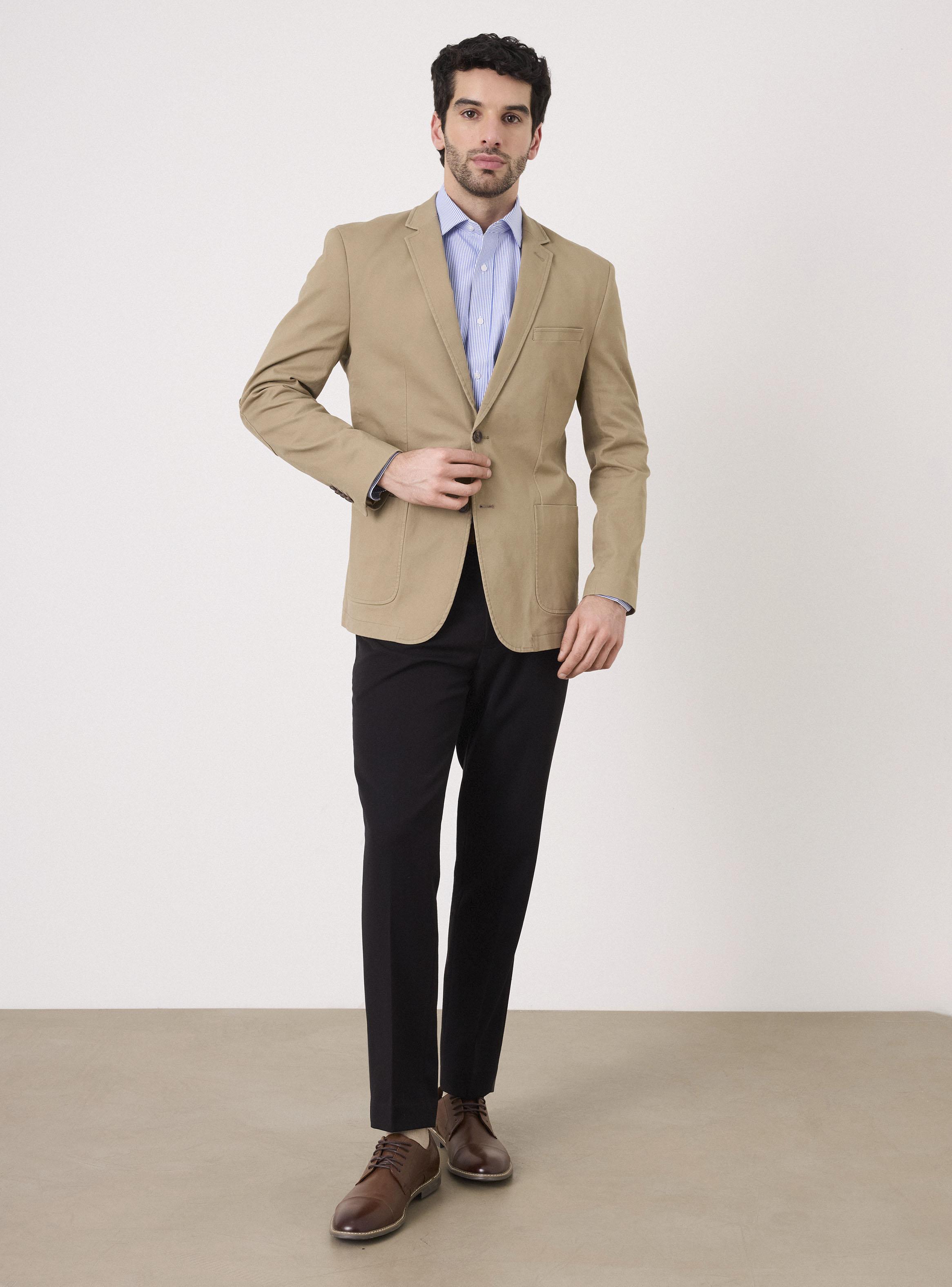 Vestón Recto Gabardina Spandex-4