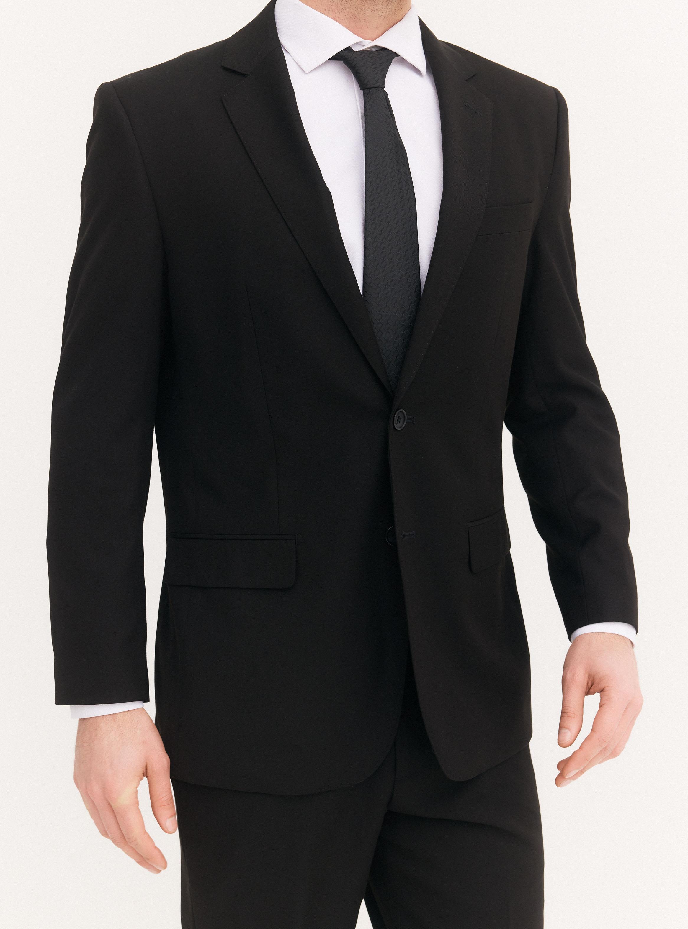 Traje Formal Recto Lana Poliéster Liso-2