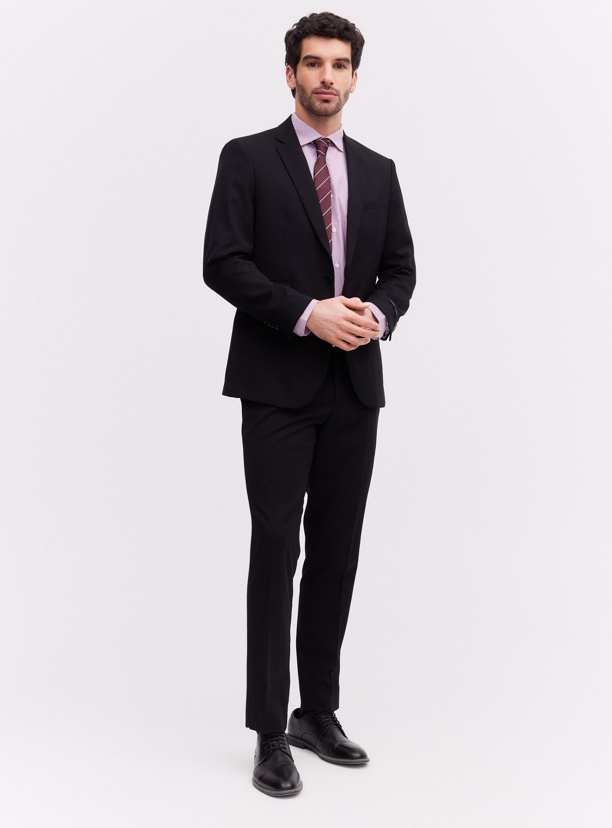 Traje Recto Textura Acanalada Slim Fit-4