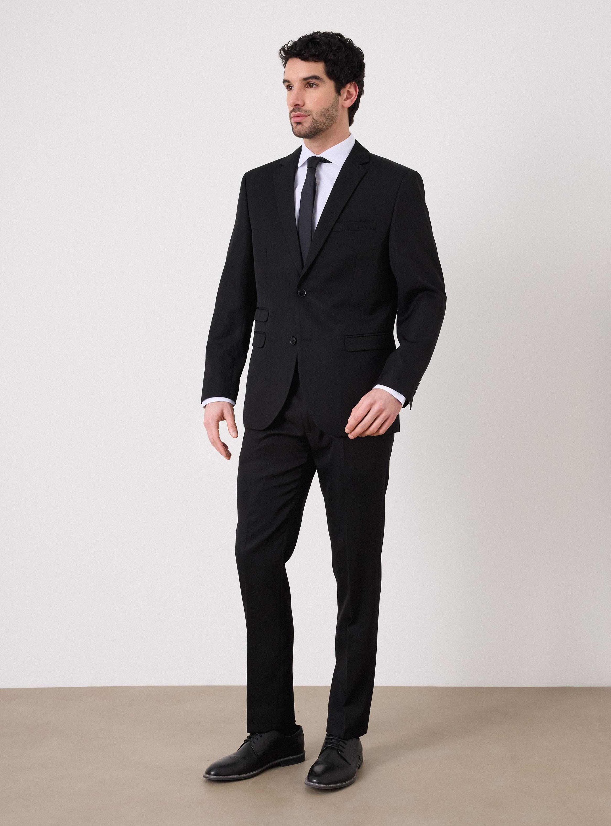 Traje Recto Slim Fit Bolsillo en Pecho-4