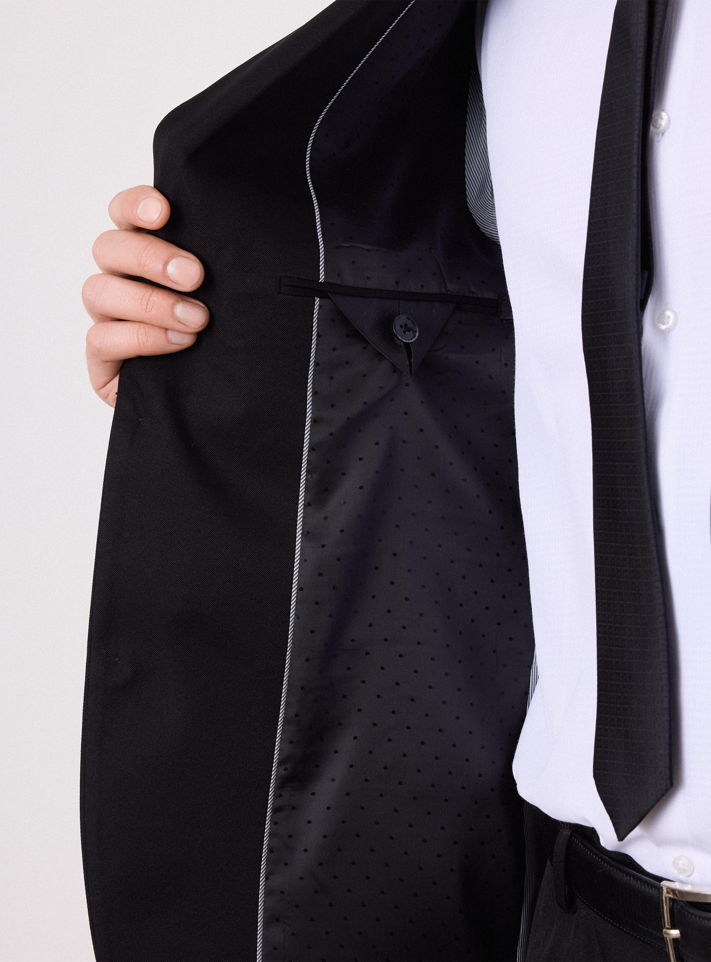 Traje Recto Slim Fit Bolsillo en Pecho-3
