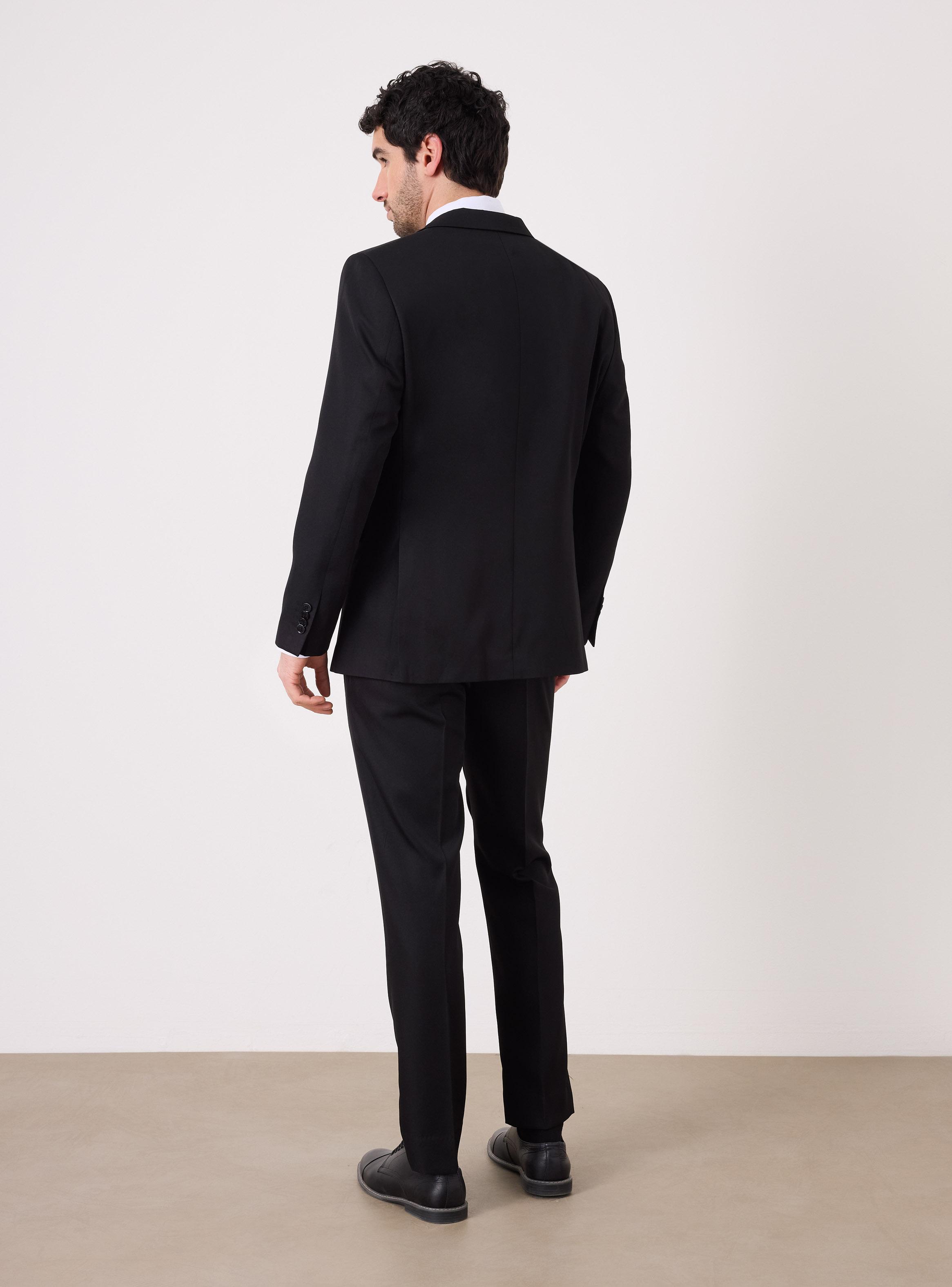 Traje Recto Slim Fit Bolsillo en Pecho-5