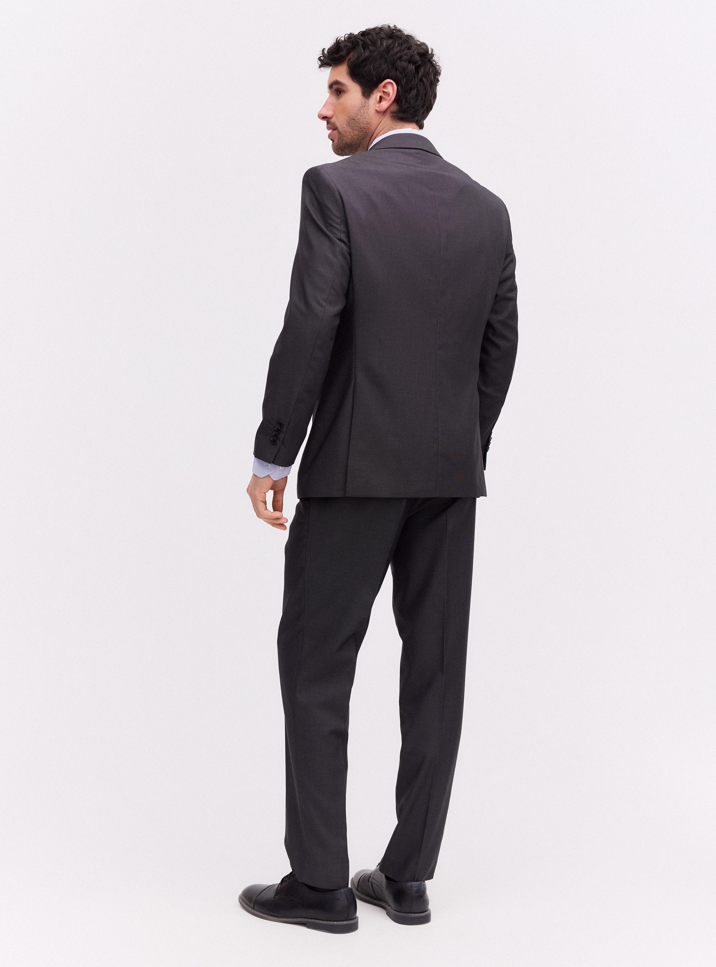 Traje Recto Regular Fit Diseño Ojo de Perdiz-5