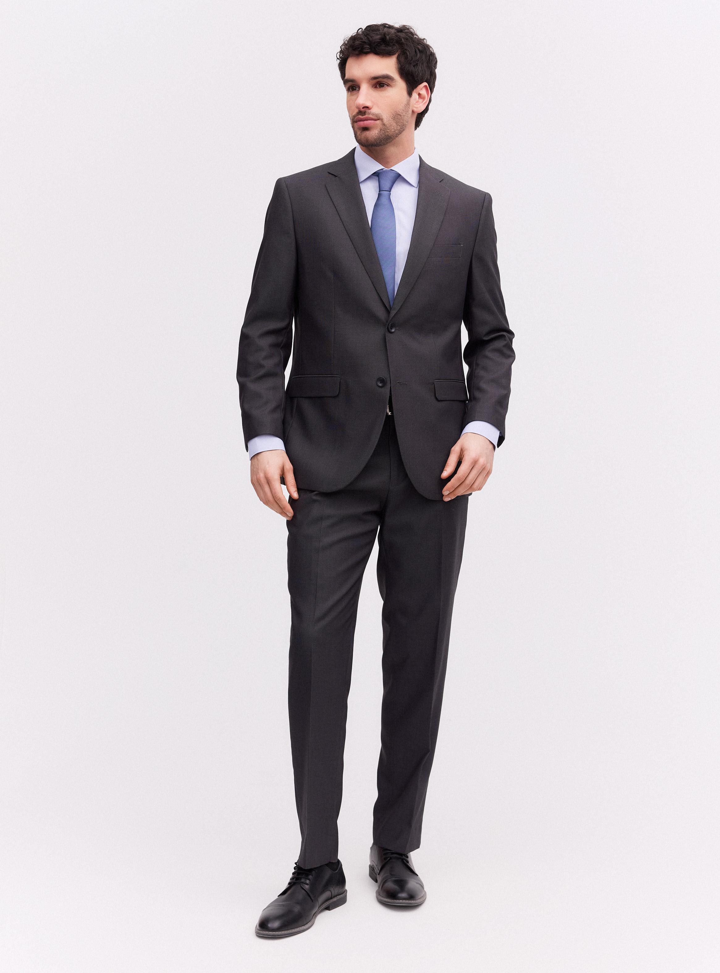 Traje Recto Regular Fit Diseño Ojo de Perdiz-4