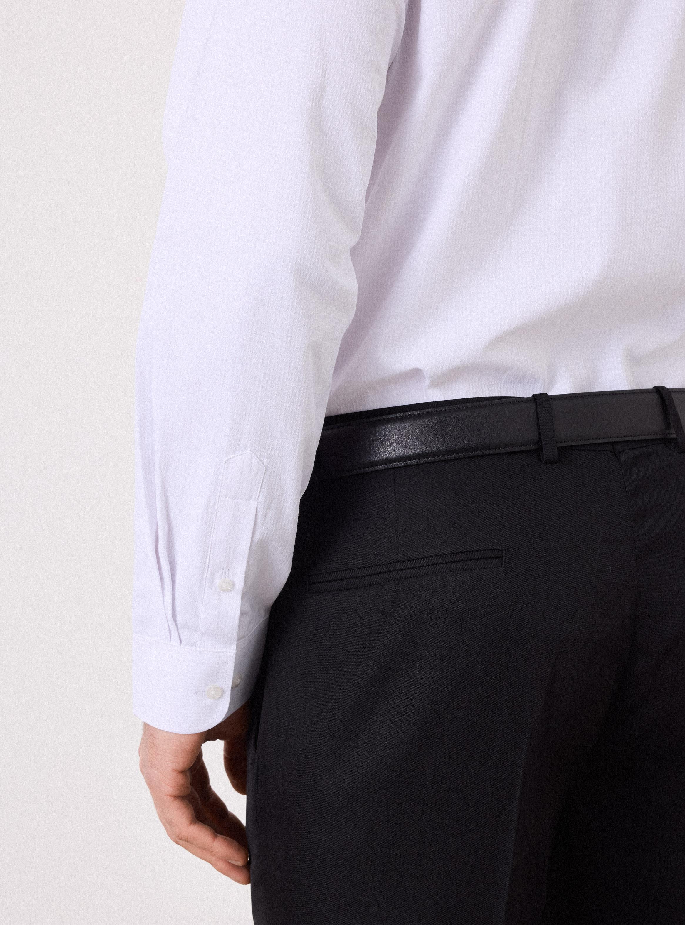 Camisa de Vestir Slim Fit Texturas y Fantasías-3