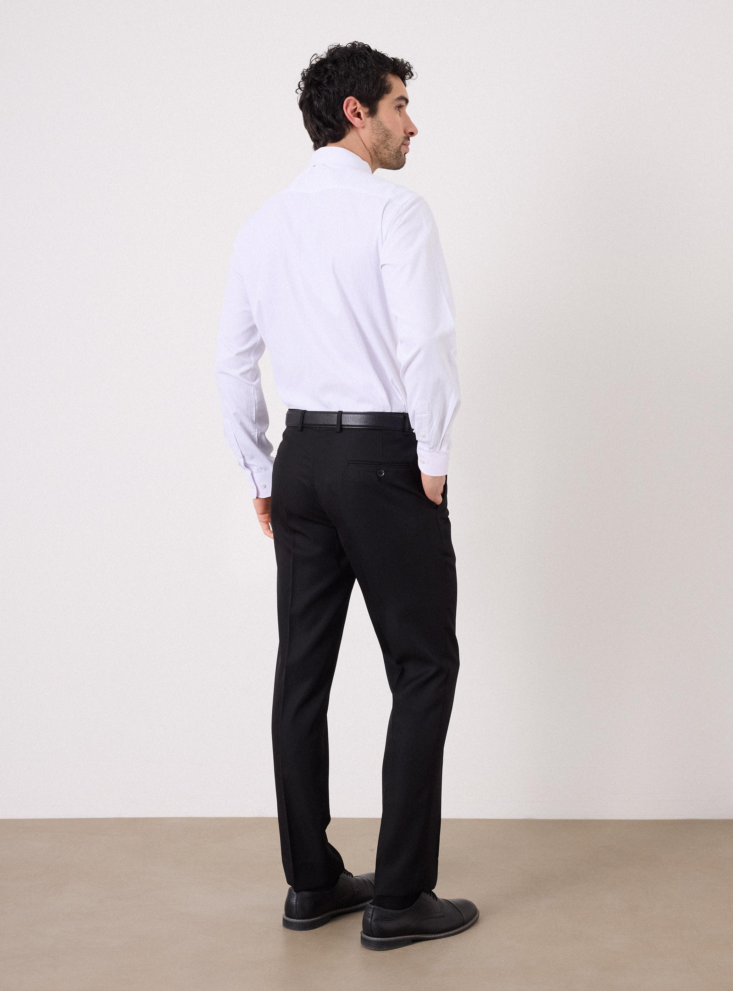 Camisa de Vestir Slim Fit Texturas y Fantasías-5
