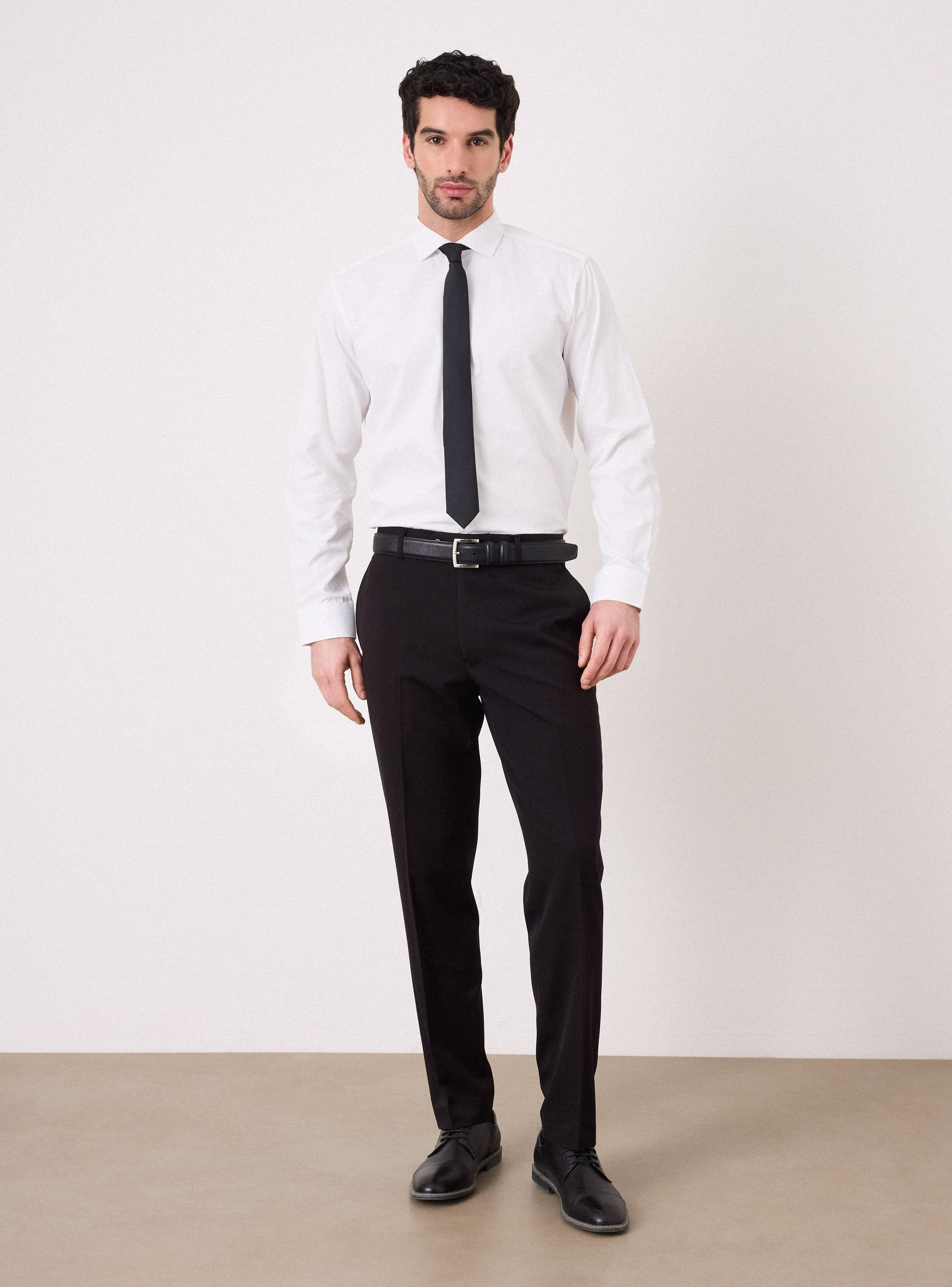Camisa de Vestir Slim Fit Fantasías y Texturas-4