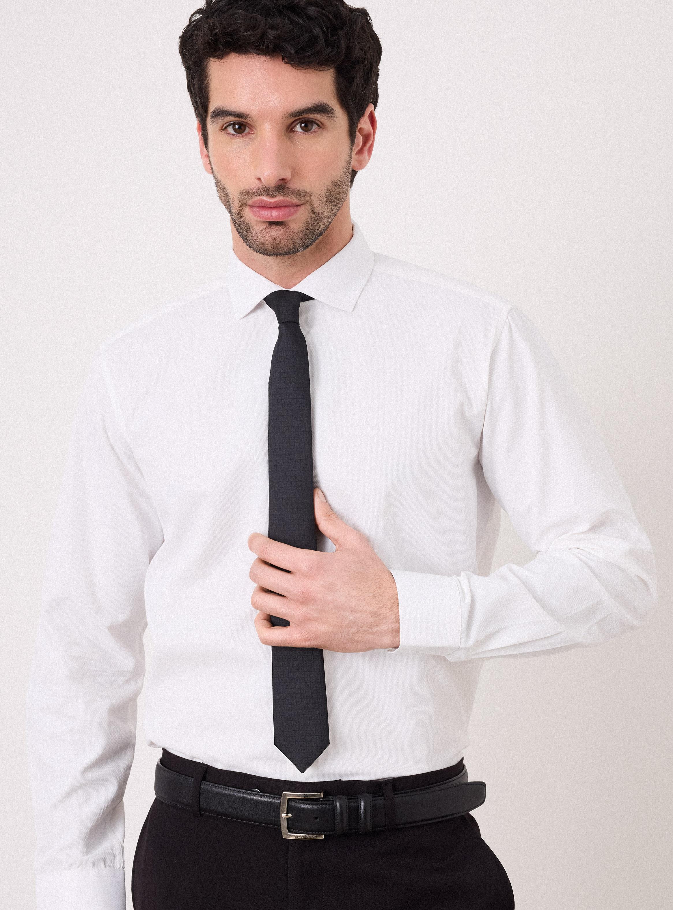 Camisa de Vestir Slim Fit Fantasías y Texturas-2