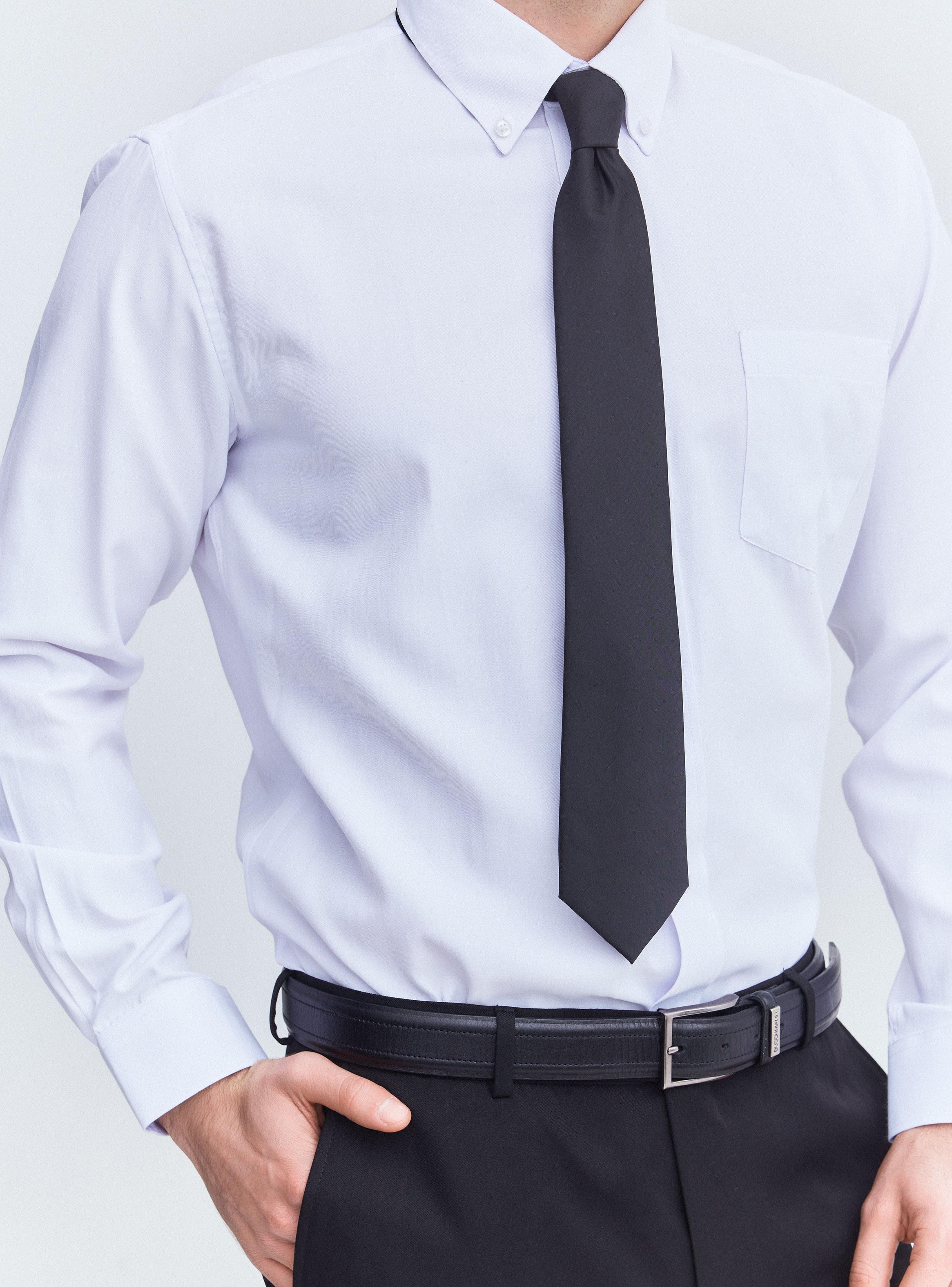 Camisa de Vestir Texturada de Contrastes-3