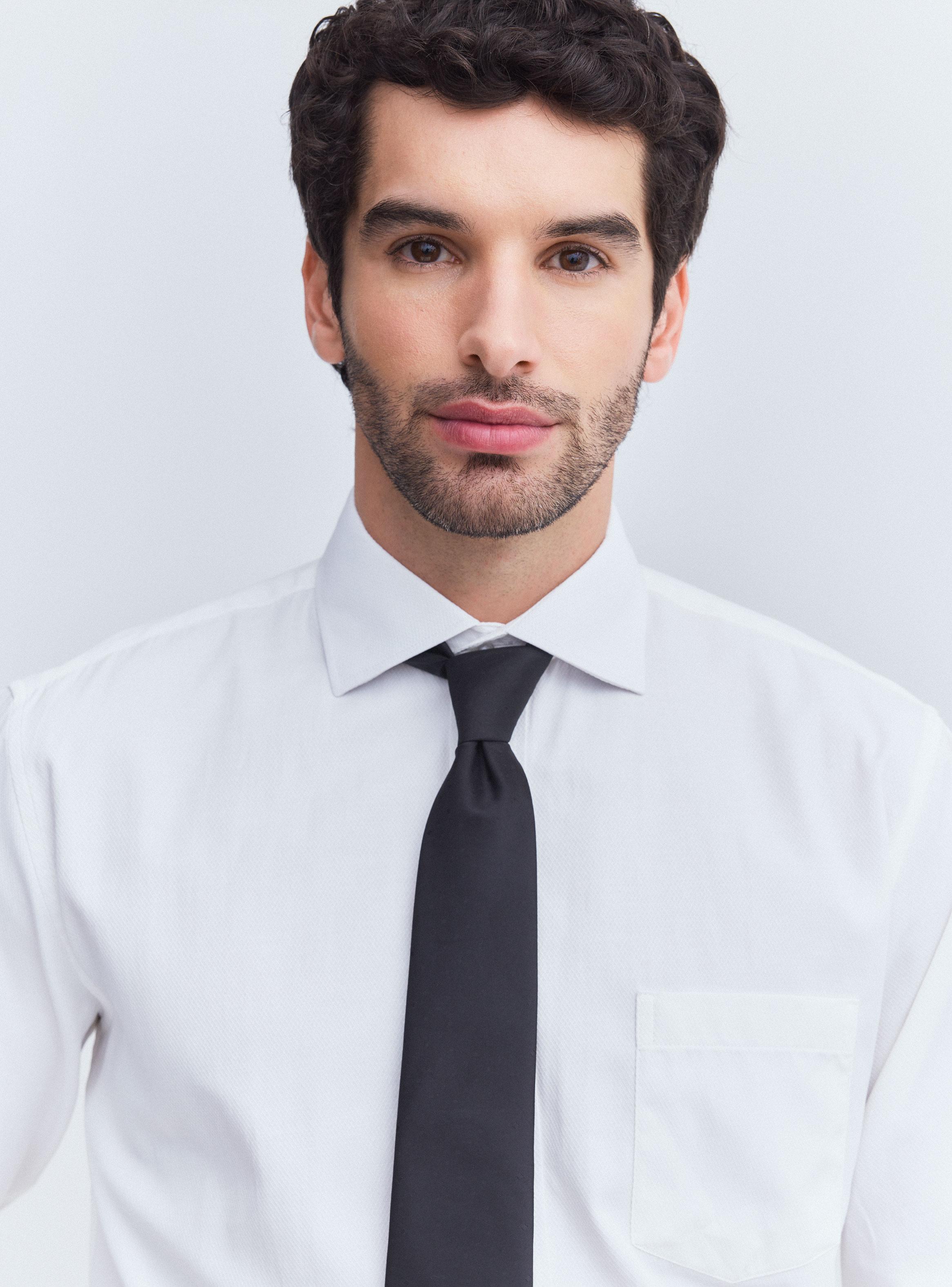 Camisa de Vestir Semi Slim Texturas Y Fsias-2