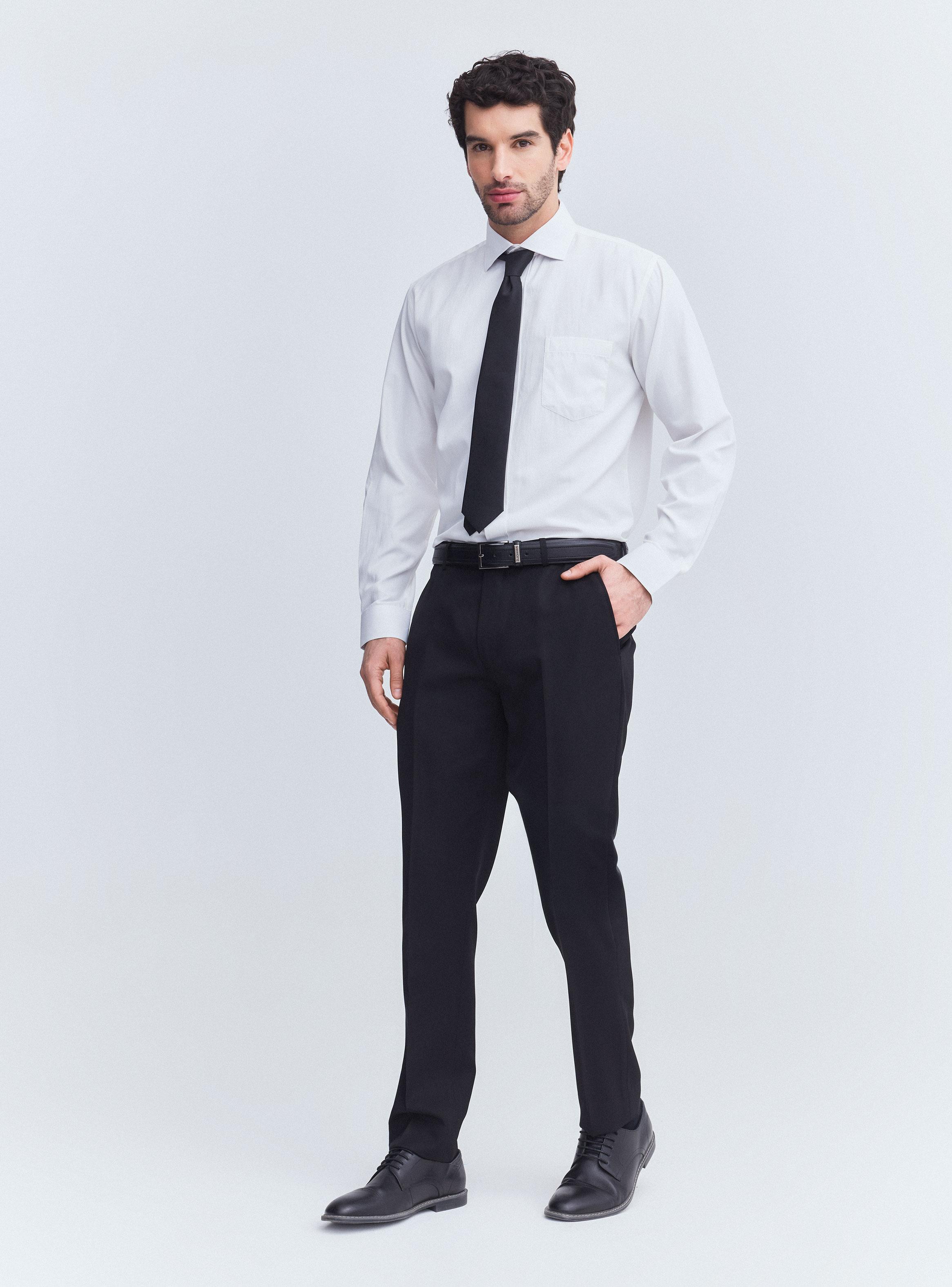 Camisa de Vestir Semi Slim Texturas Y Fsias-4