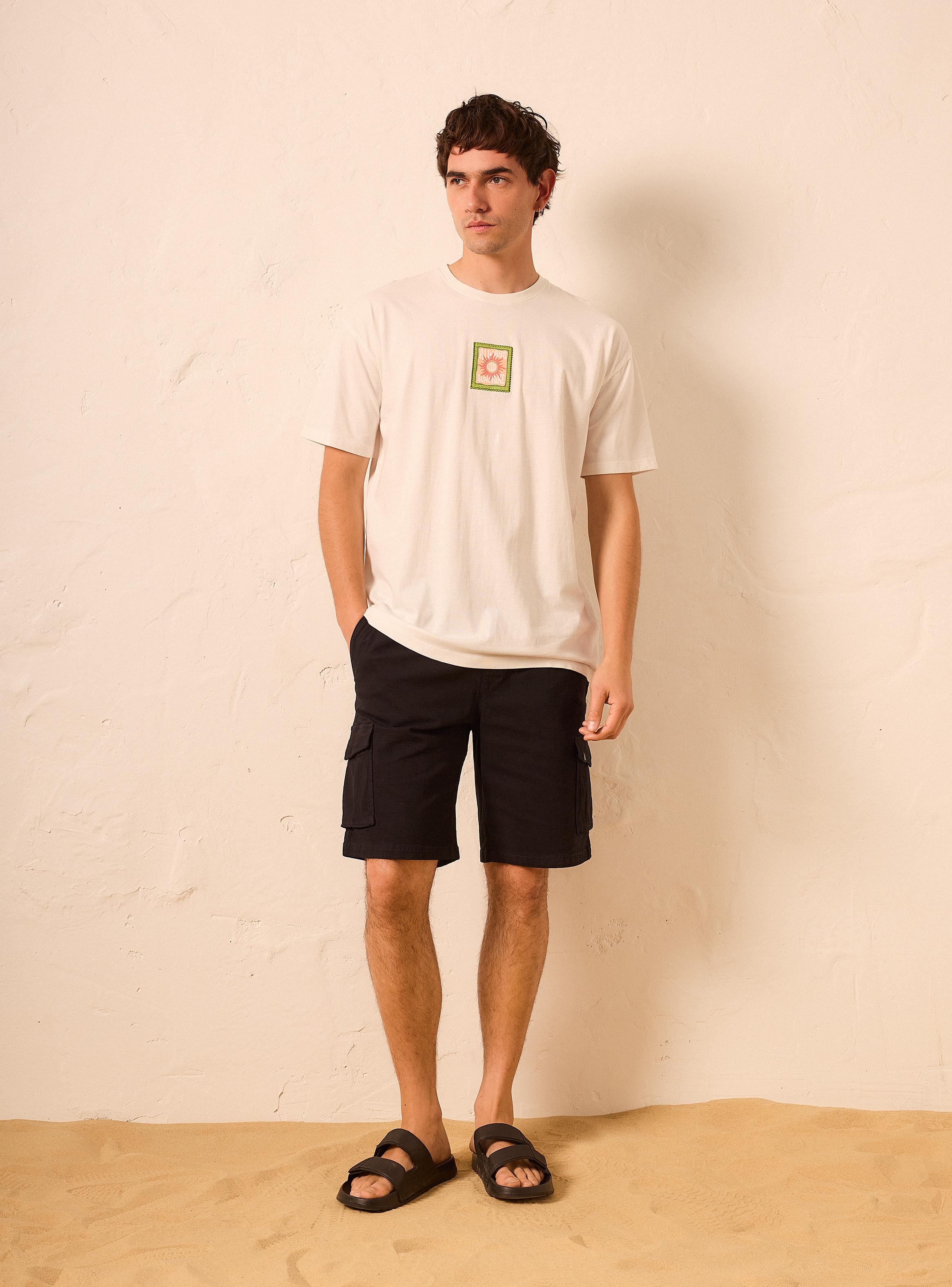 Polera Parche Bordado Manga Corta-4