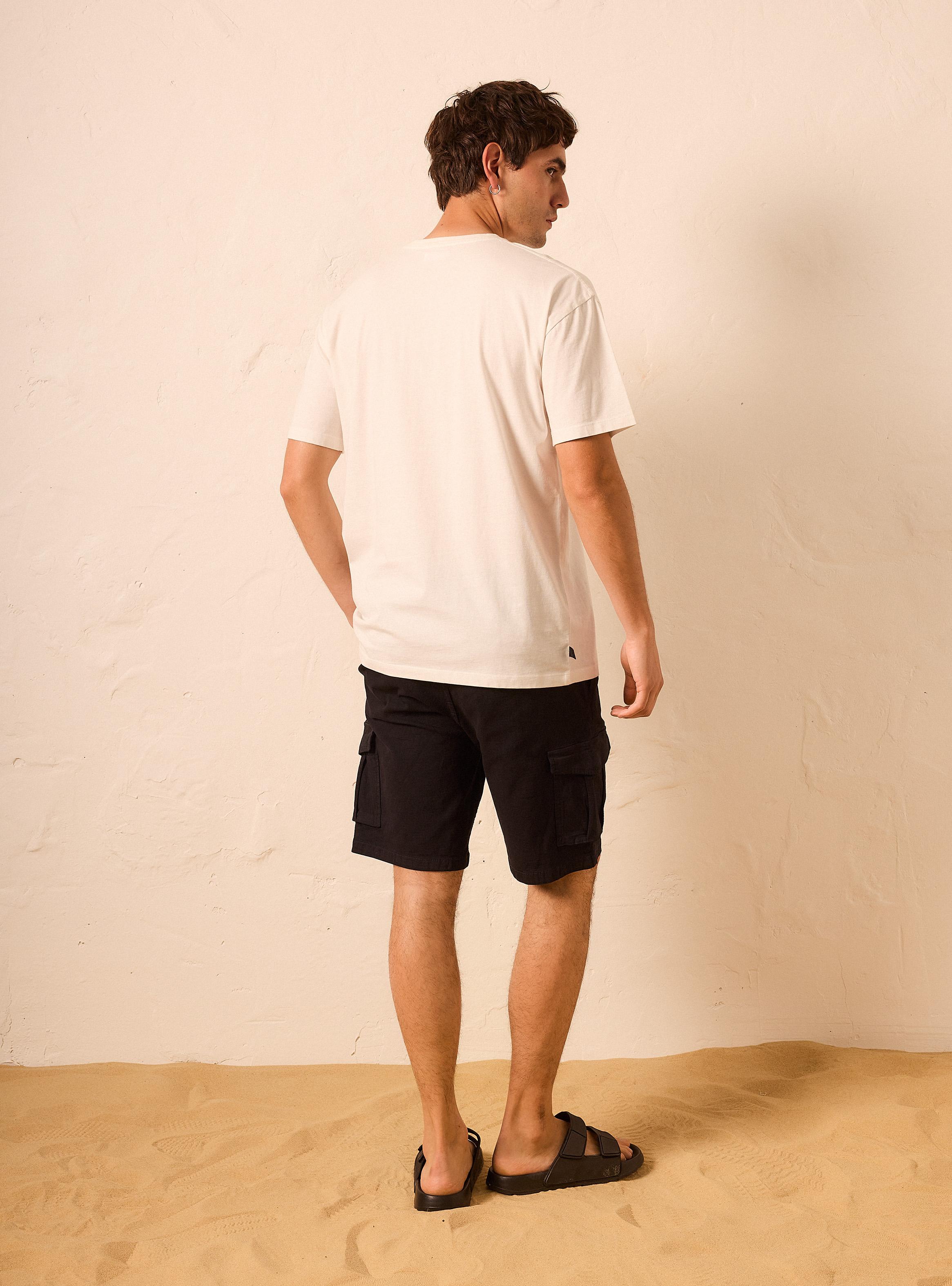 Polera Parche Bordado Manga Corta-5