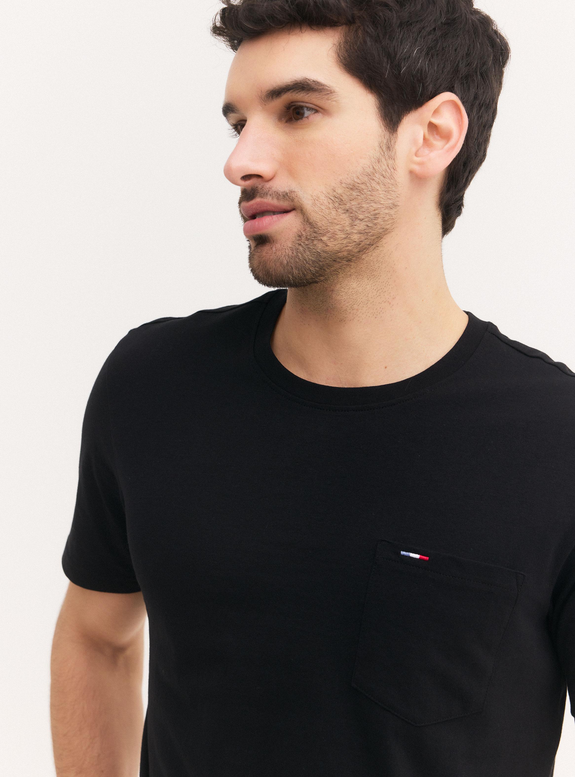Polera Manga Corta Algodón Logo Bordado-2