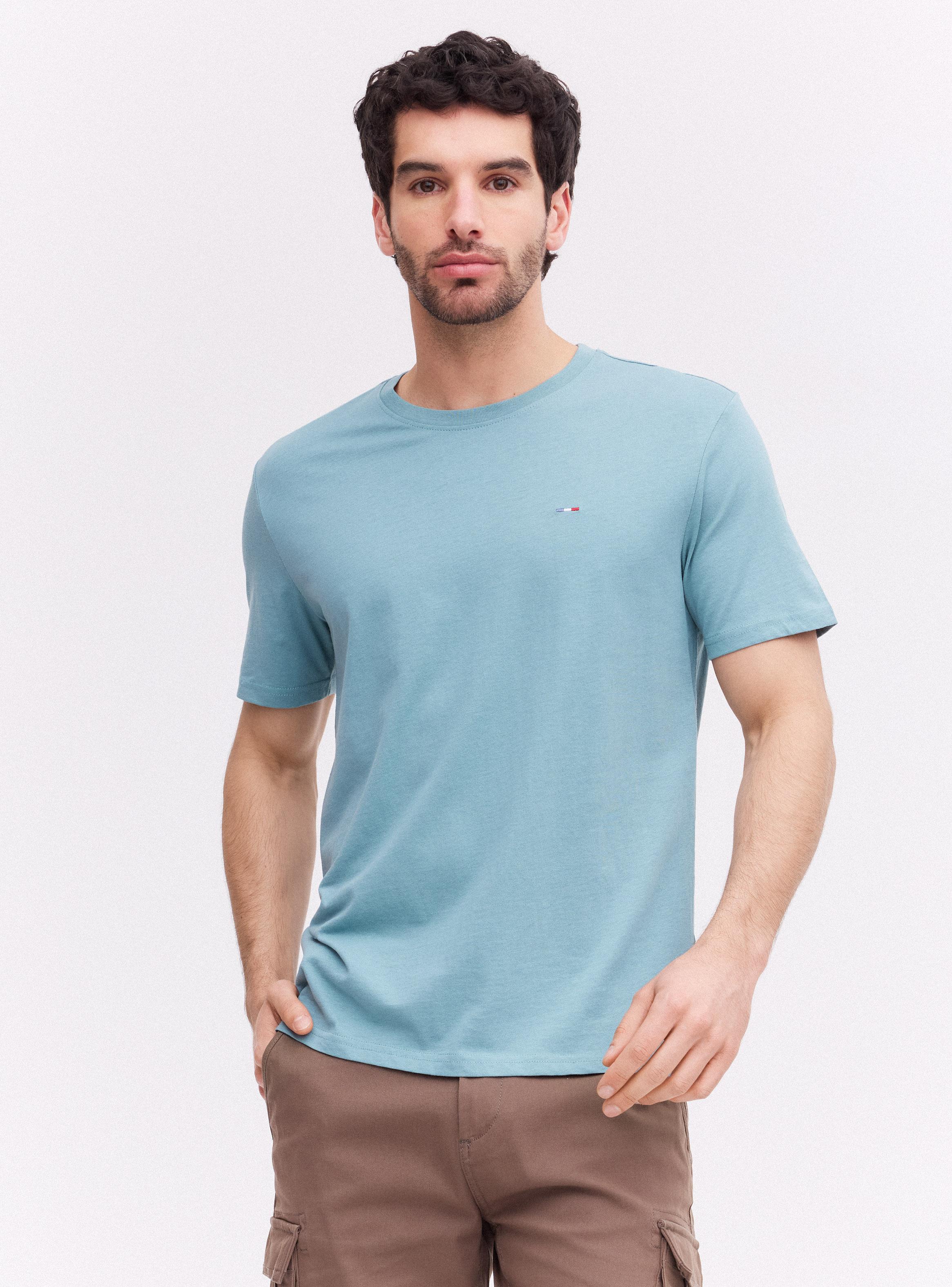 Polera Manga Corta Sólida-0