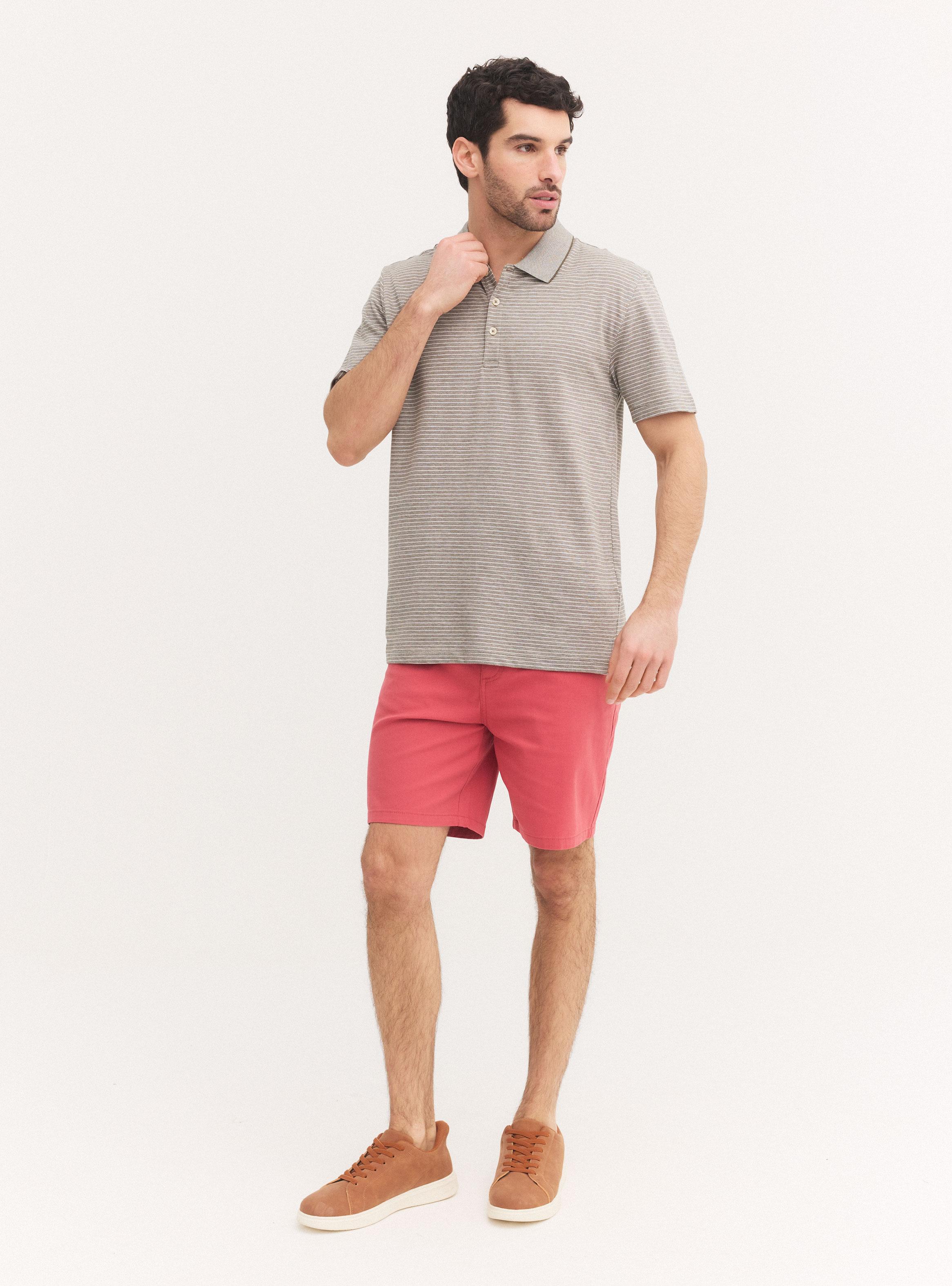 Polera Manga Corta Polo Rayas-4