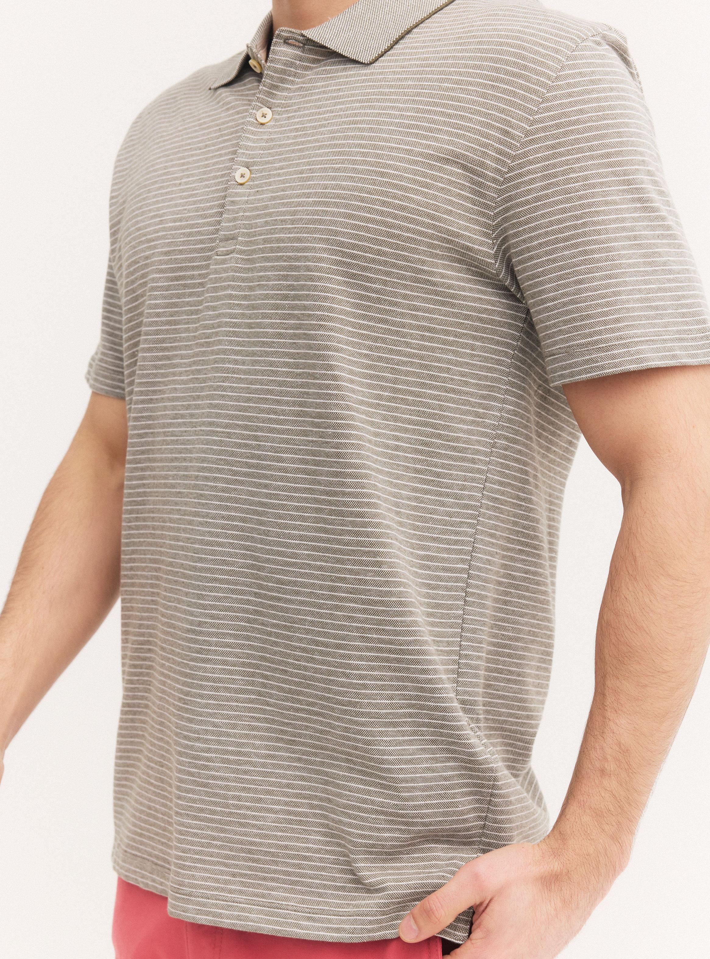 Polera Manga Corta Polo Rayas-3